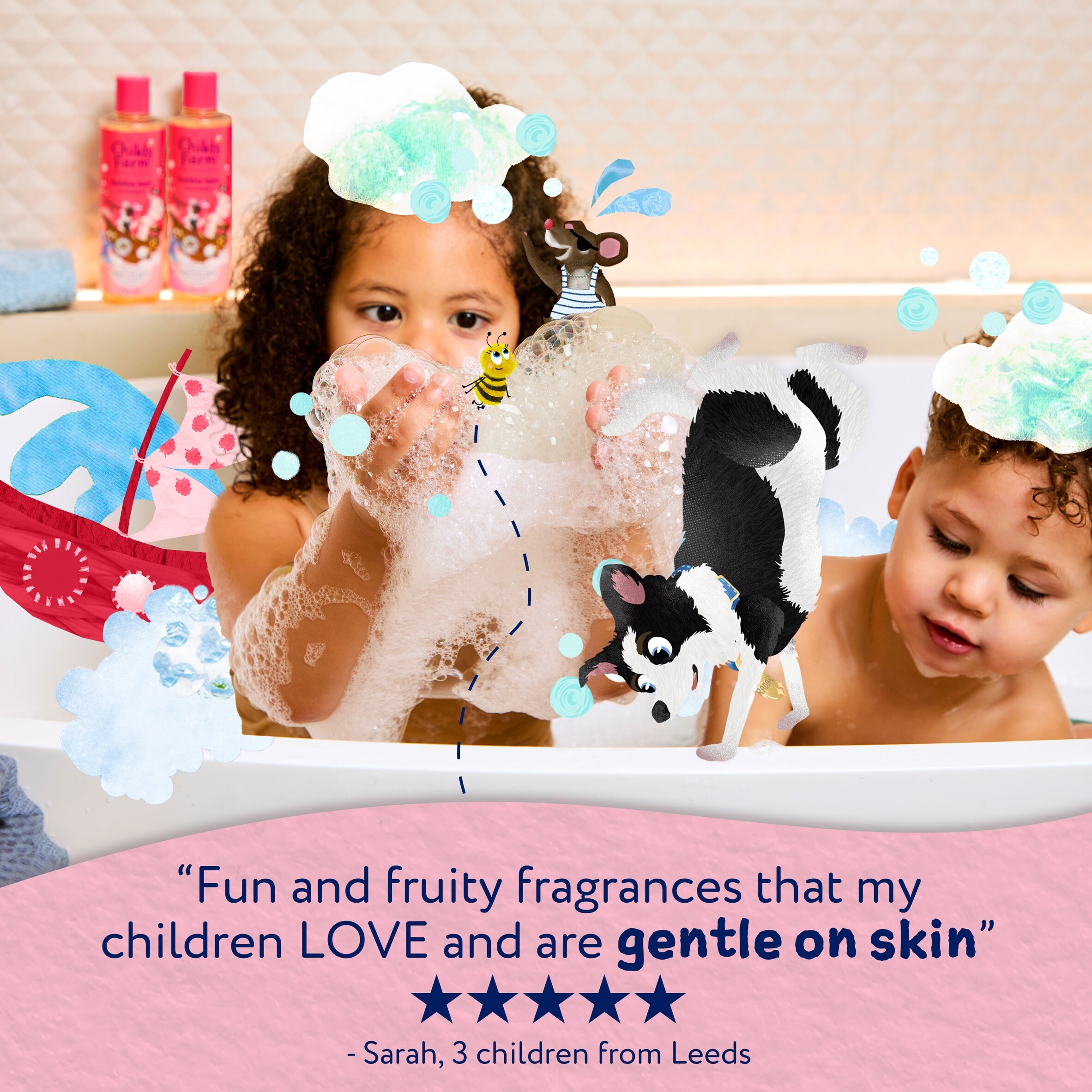 Childs Farm Bubble Bath - Raspberry 250ml thumbnail 3