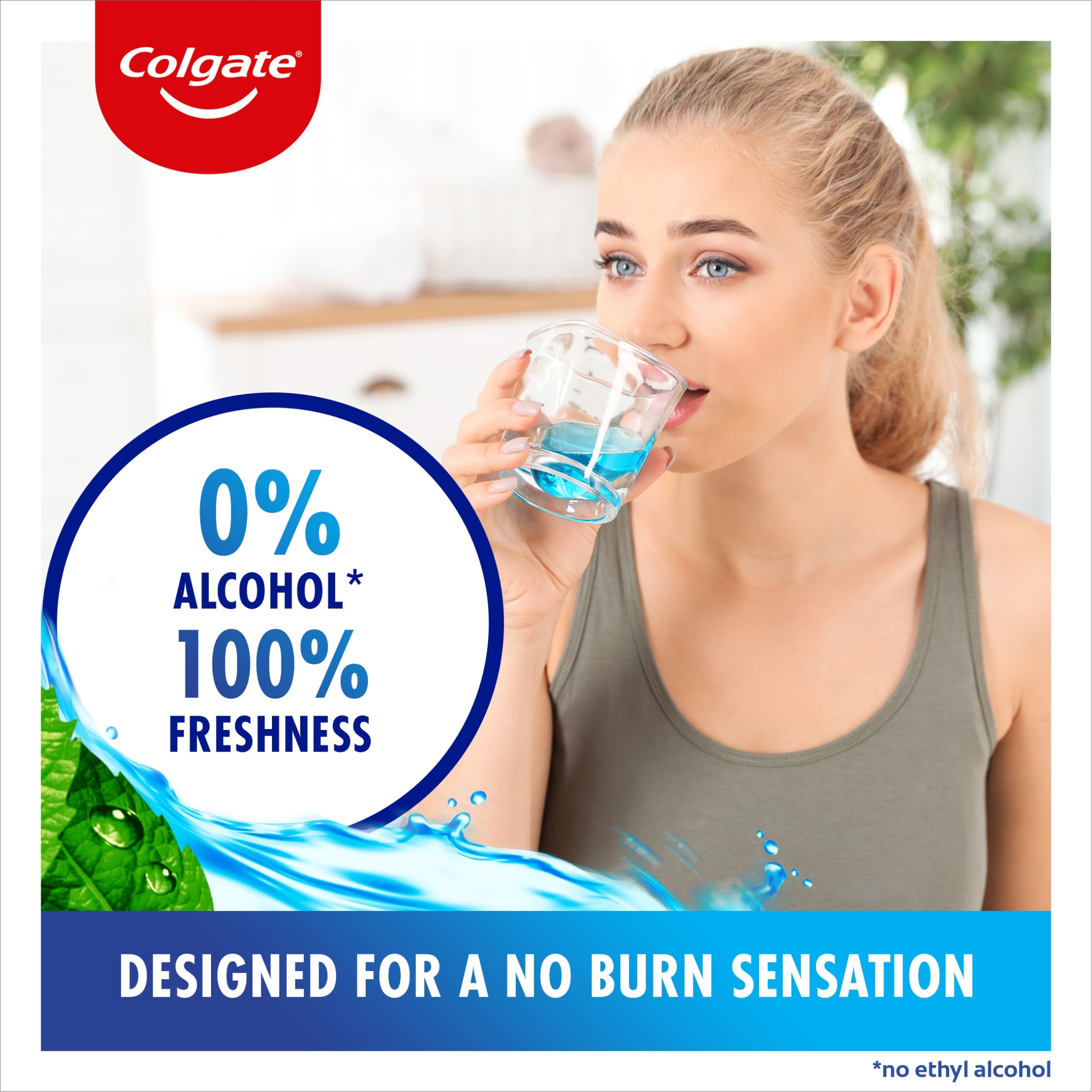 Colgate Plax Cool Mint Blue Mouthwash 1Ltr thumbnail 2