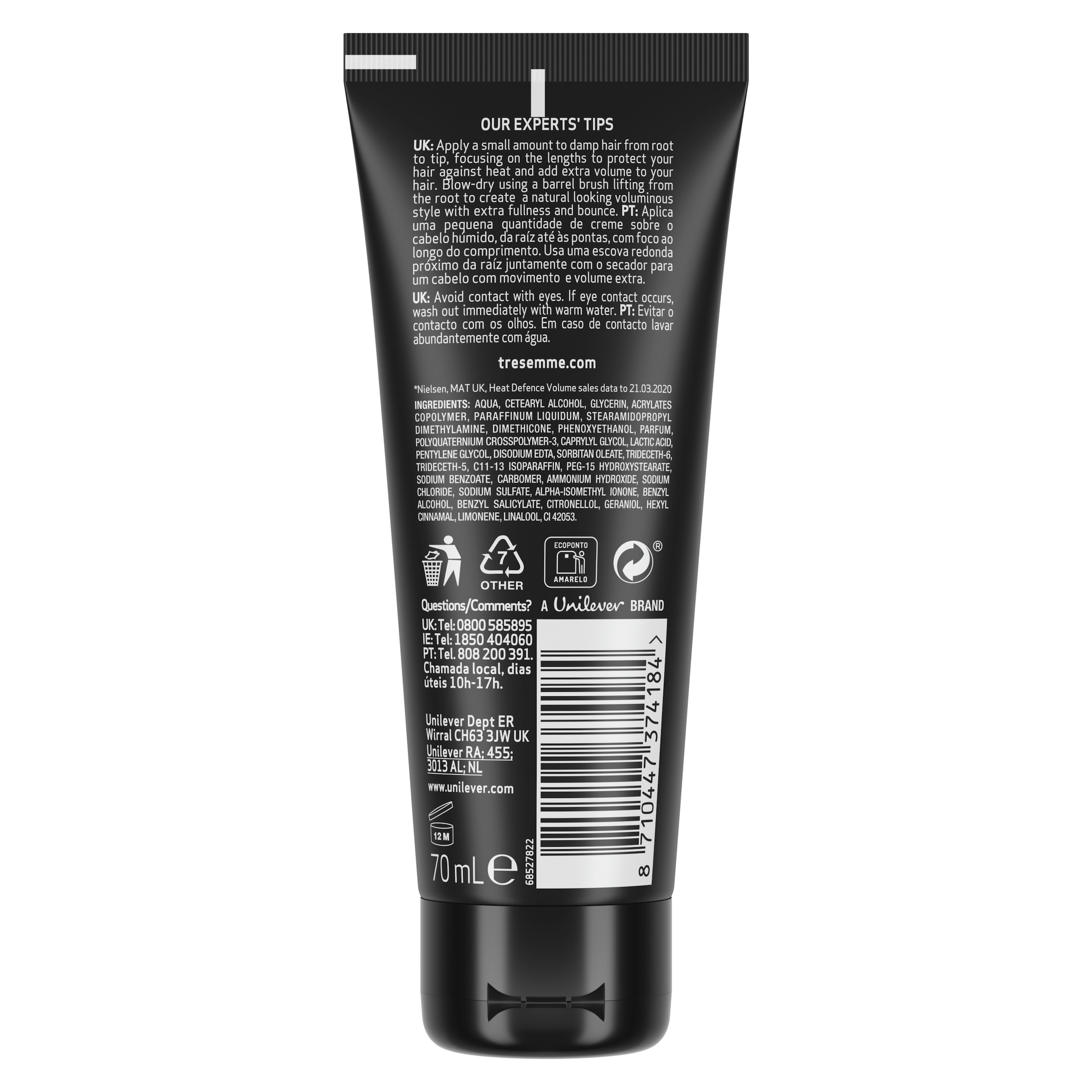 Tresemme Volumising Blow Dry Creme 70Ml thumbnail 4