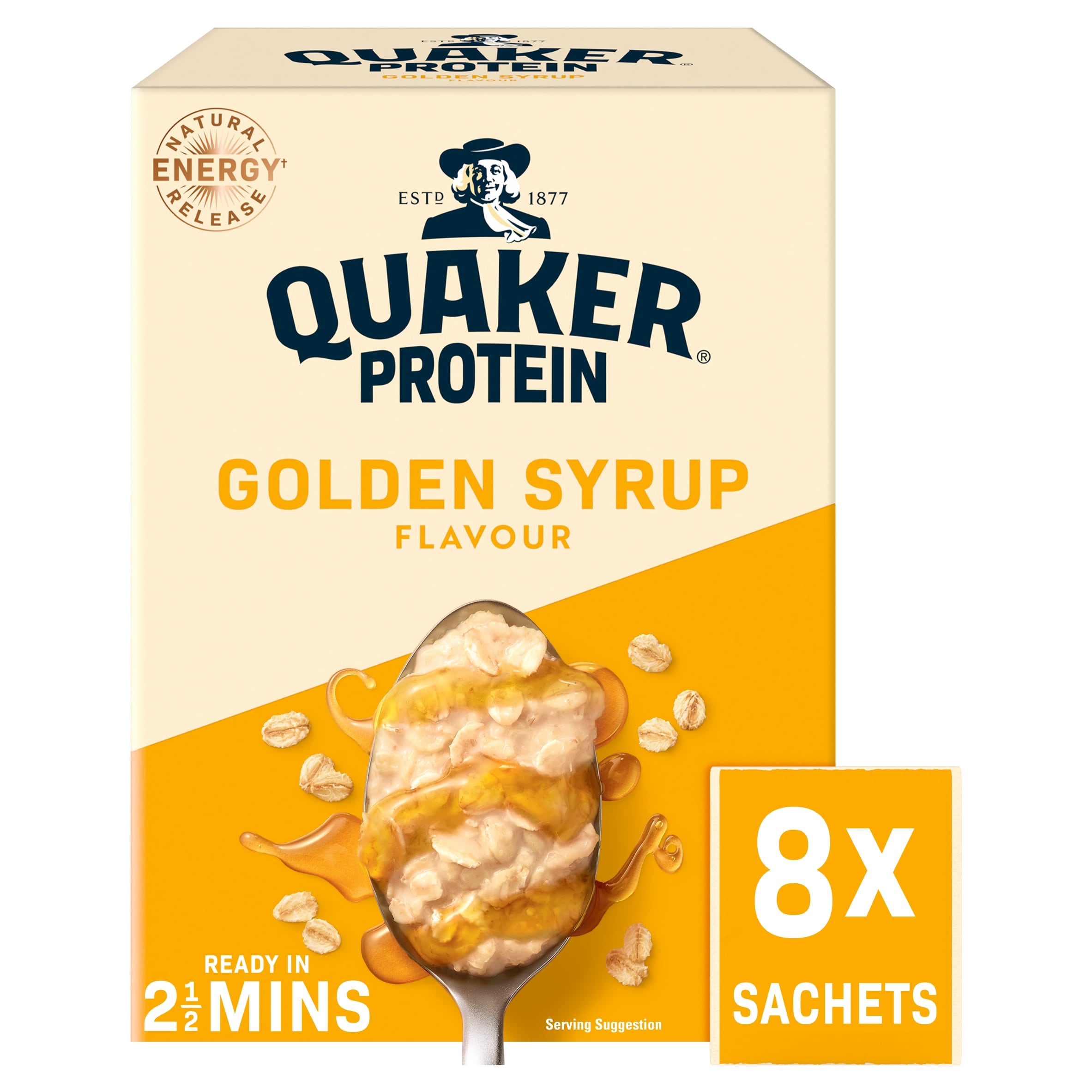 Quaker Oats High Protein Golden Syrup Porridge Sachets