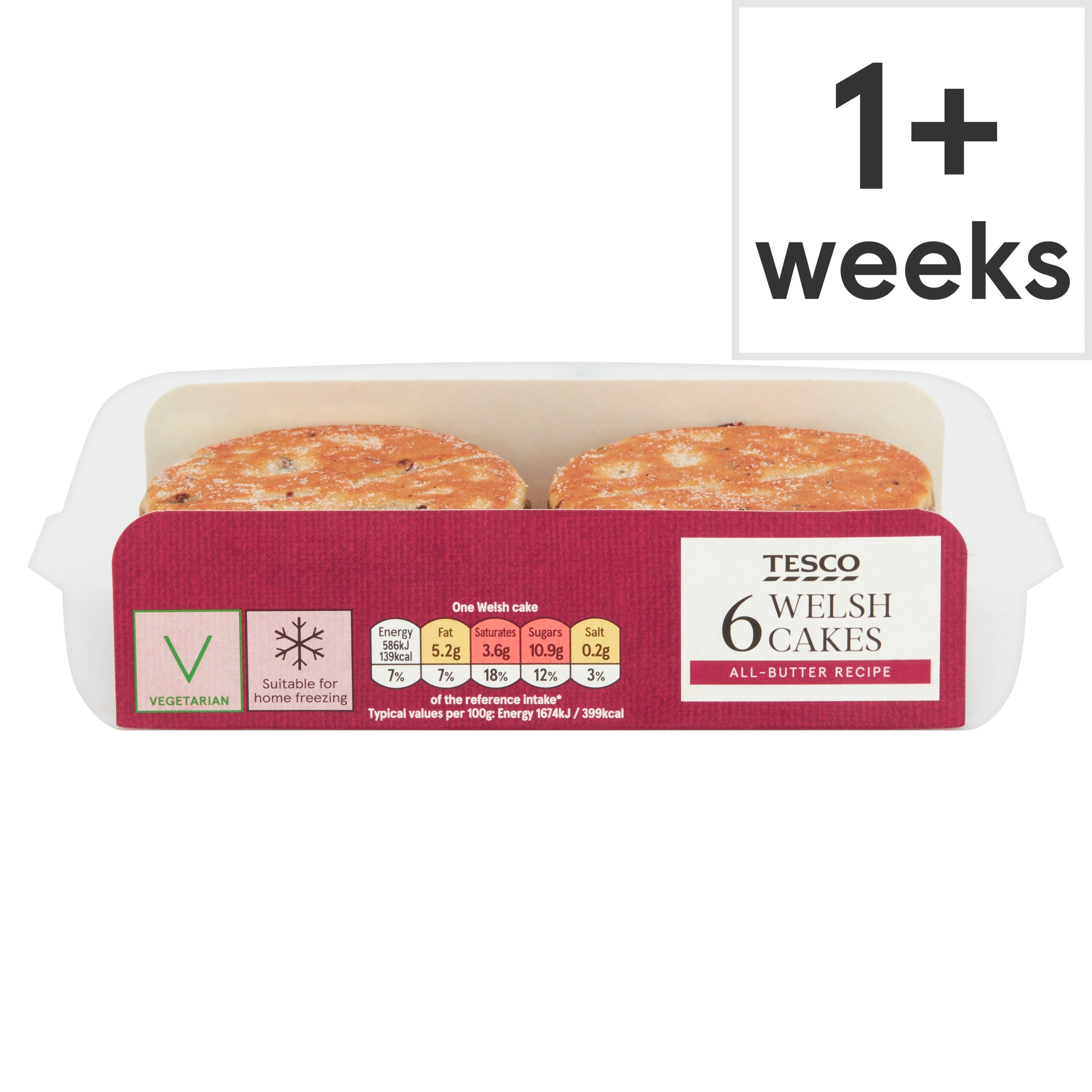 Tesco Welsh Cakes 6 pack