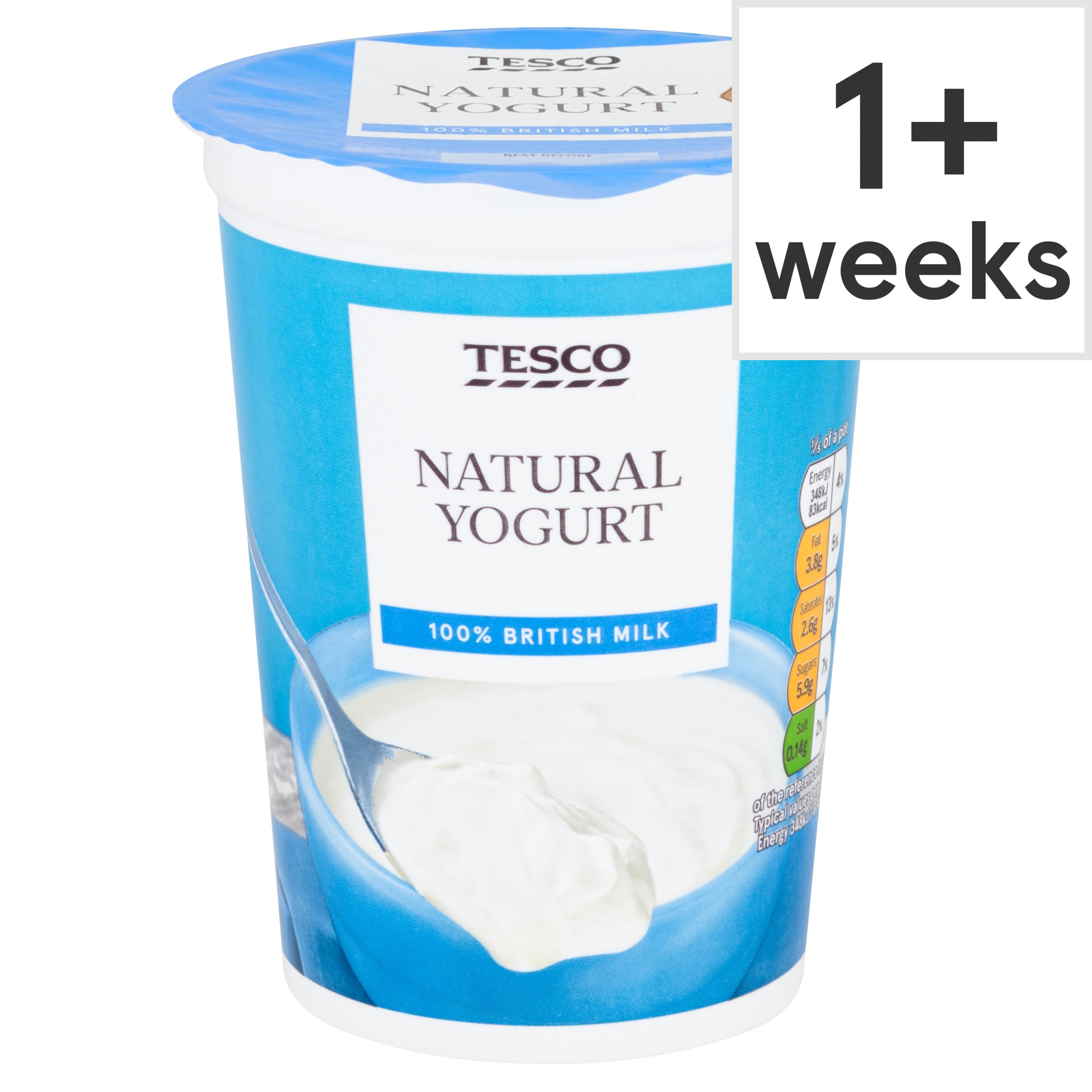 Tesco Natural Yogurt 500G