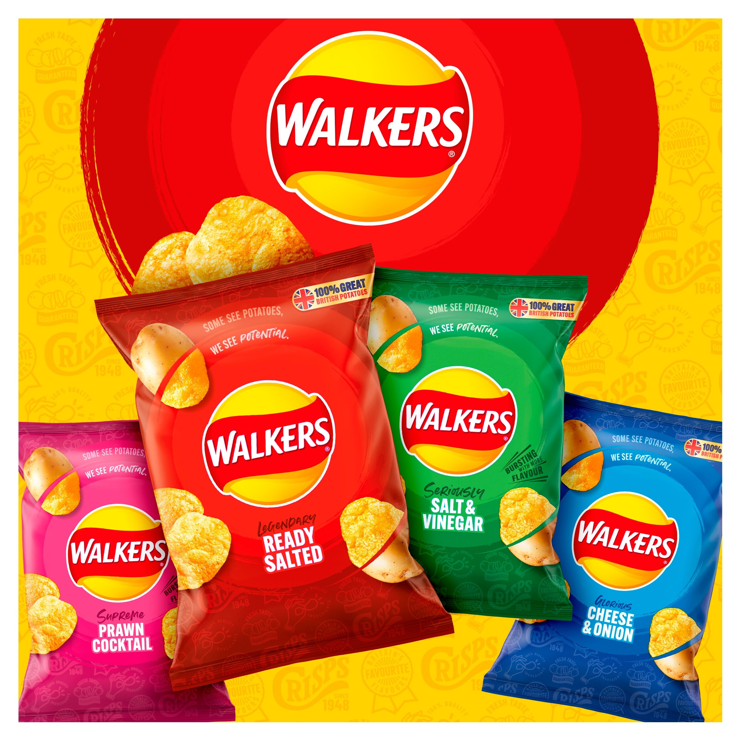 Walkers Ready Salted Multipack Crisps 12x25g thumbnail 3