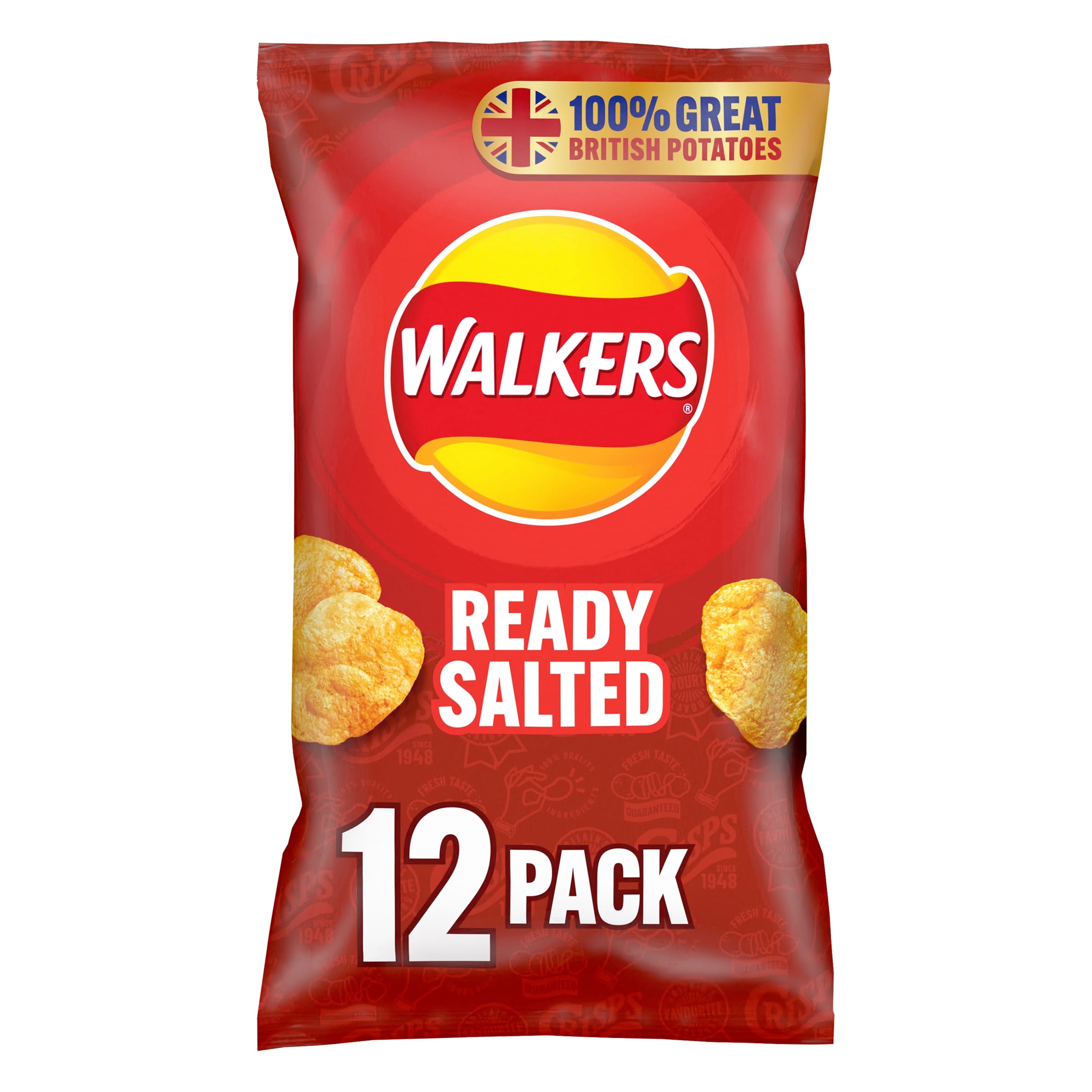 Walkers Ready Salted Multipack Crisps 12x25g thumbnail 4