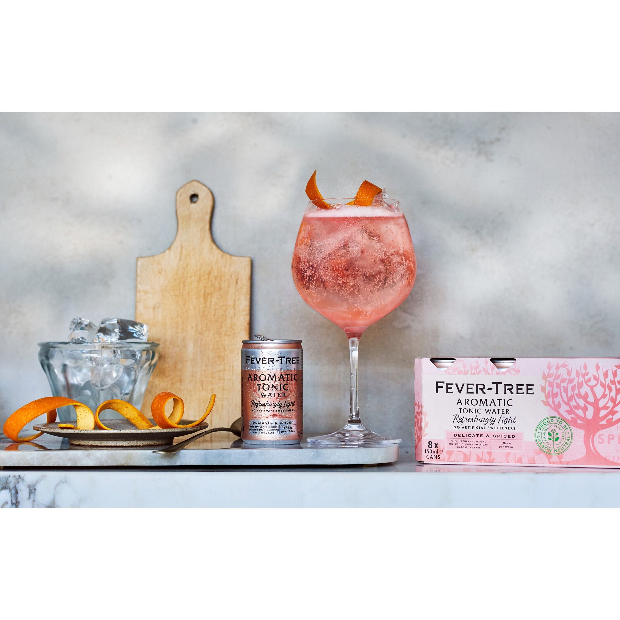Fever-Tree Light Aromatic Tonic Water Cans 8x150ml thumbnail 2