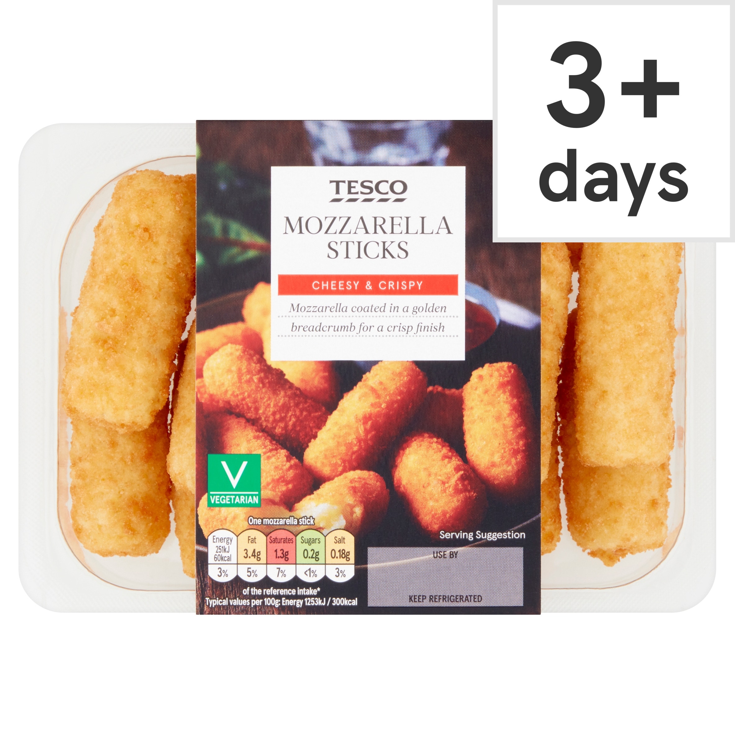 Tesco 12 Mozzarella Sticks 240G