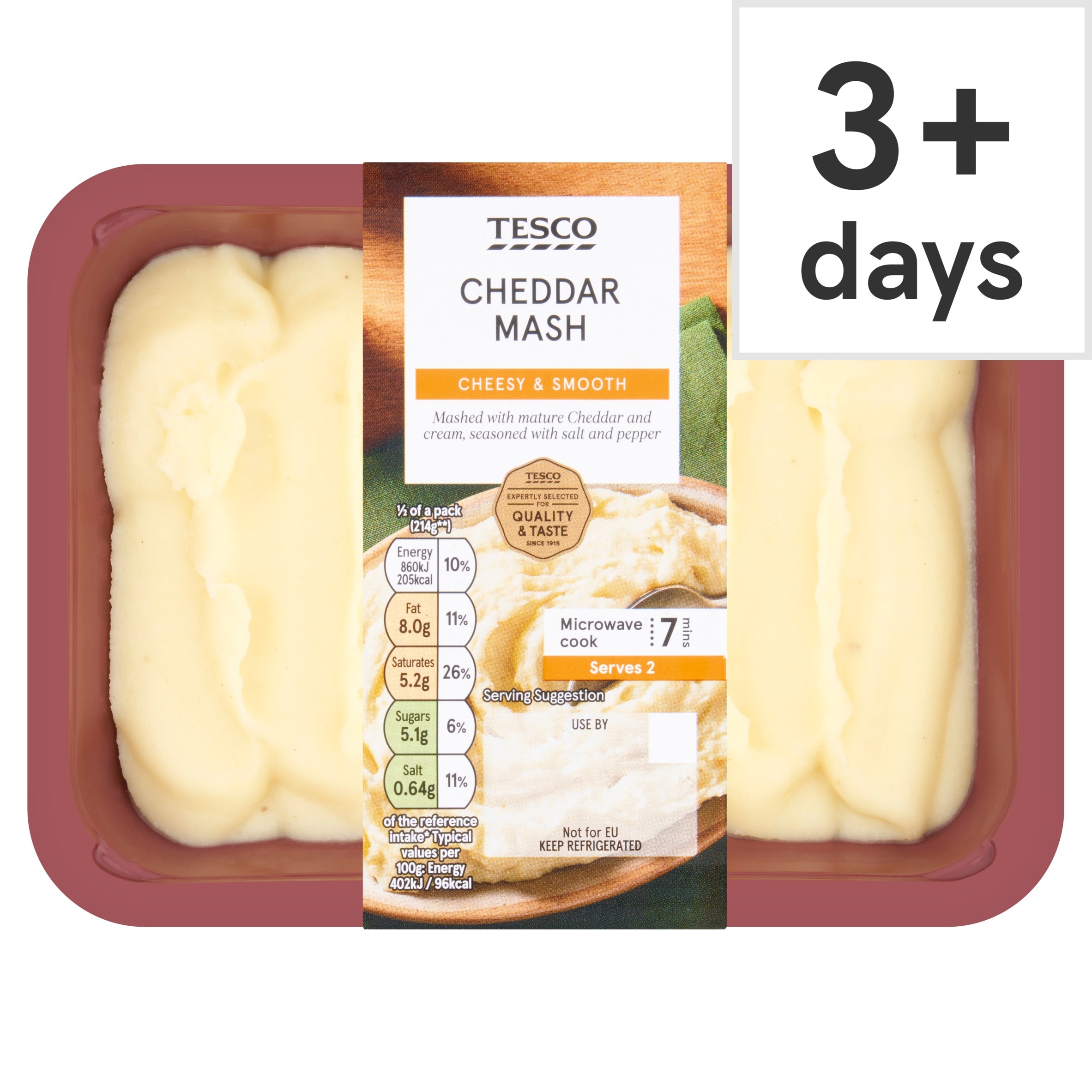 Tesco Cheddar Mash 450G
