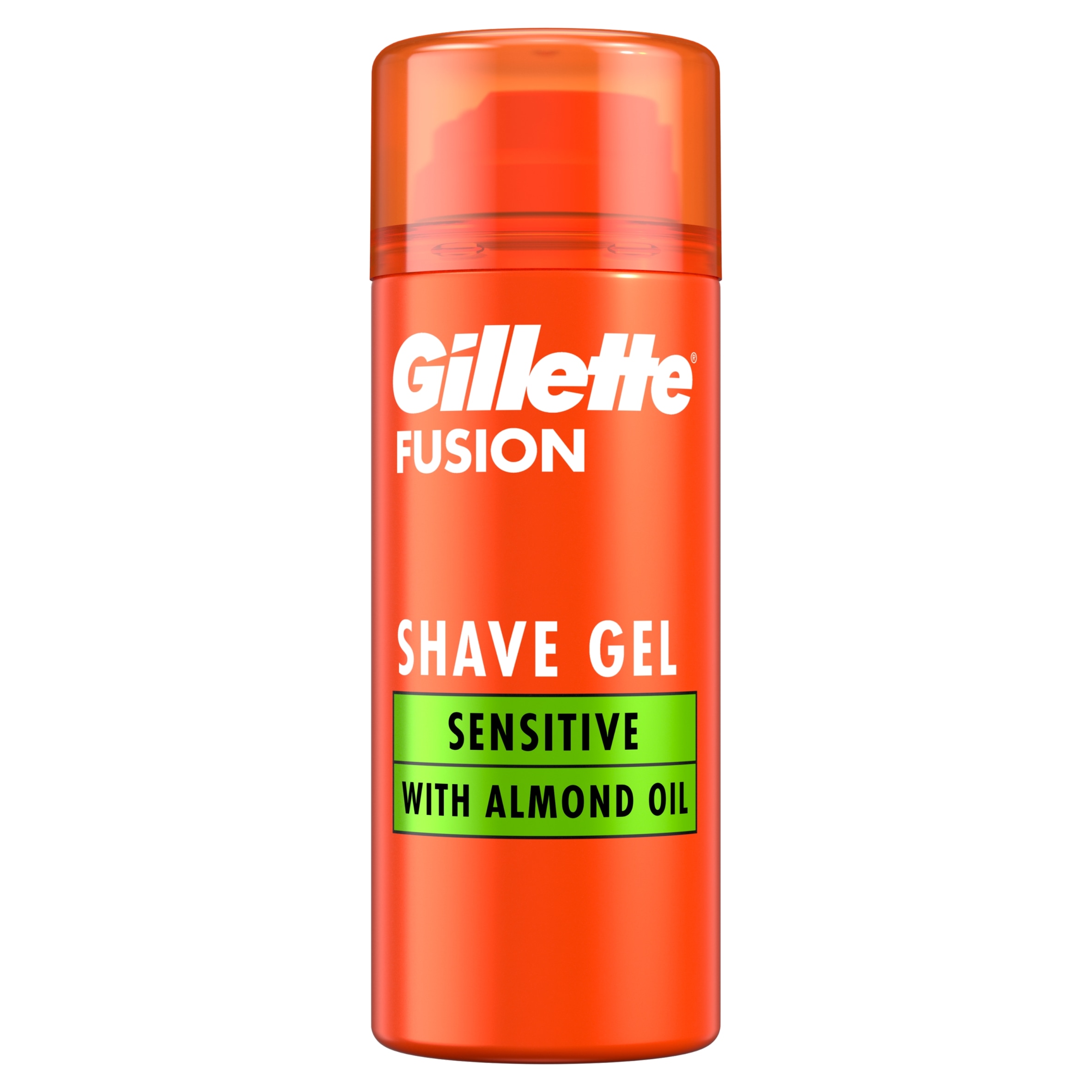 Gillette Fusion Shave Gel with Almond Oil, For Sensitive Skin, 75ml