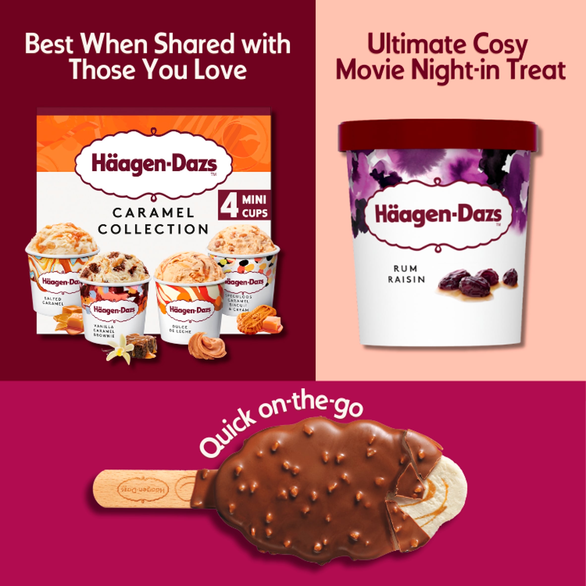 Haagen-Dazs Rum Raisin Ice Cream 460ml thumbnail 3