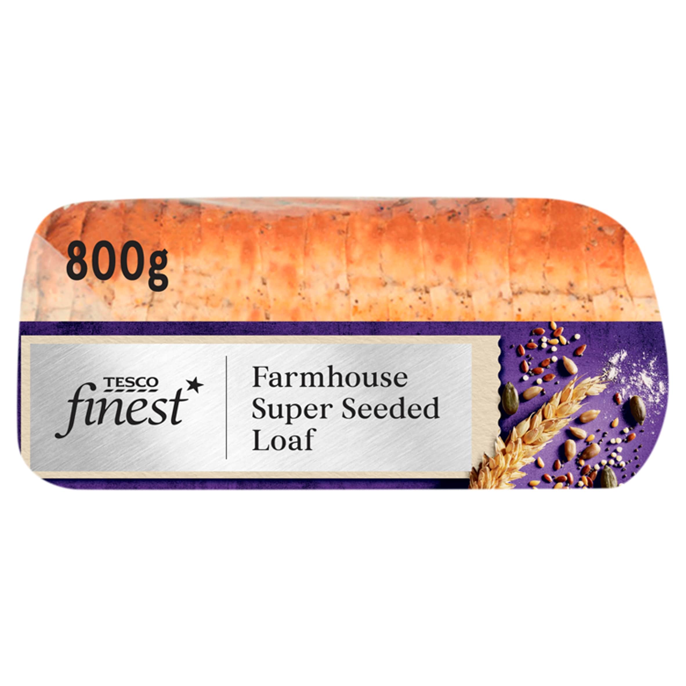 Tesco Finest Super Seeded Sliced Farmhouse Loaf 800g