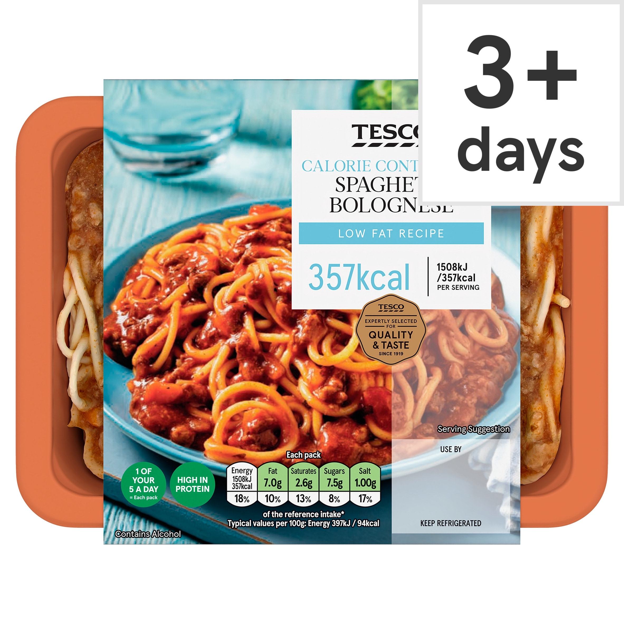 Tesco Calorie Controlled Spaghetti Bolognese 380G