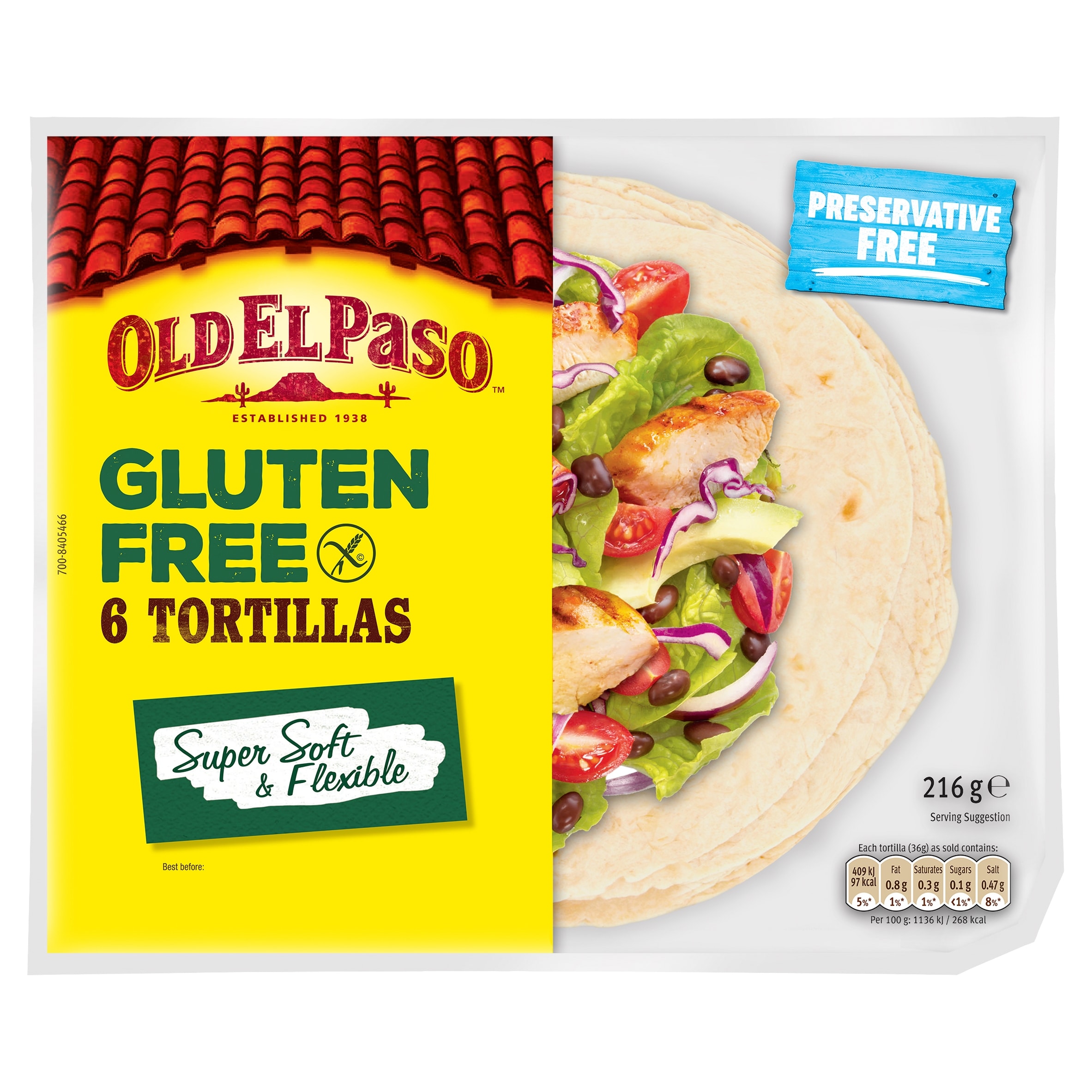 Old El Paso Gluten Free Tortilla Fajita Wraps