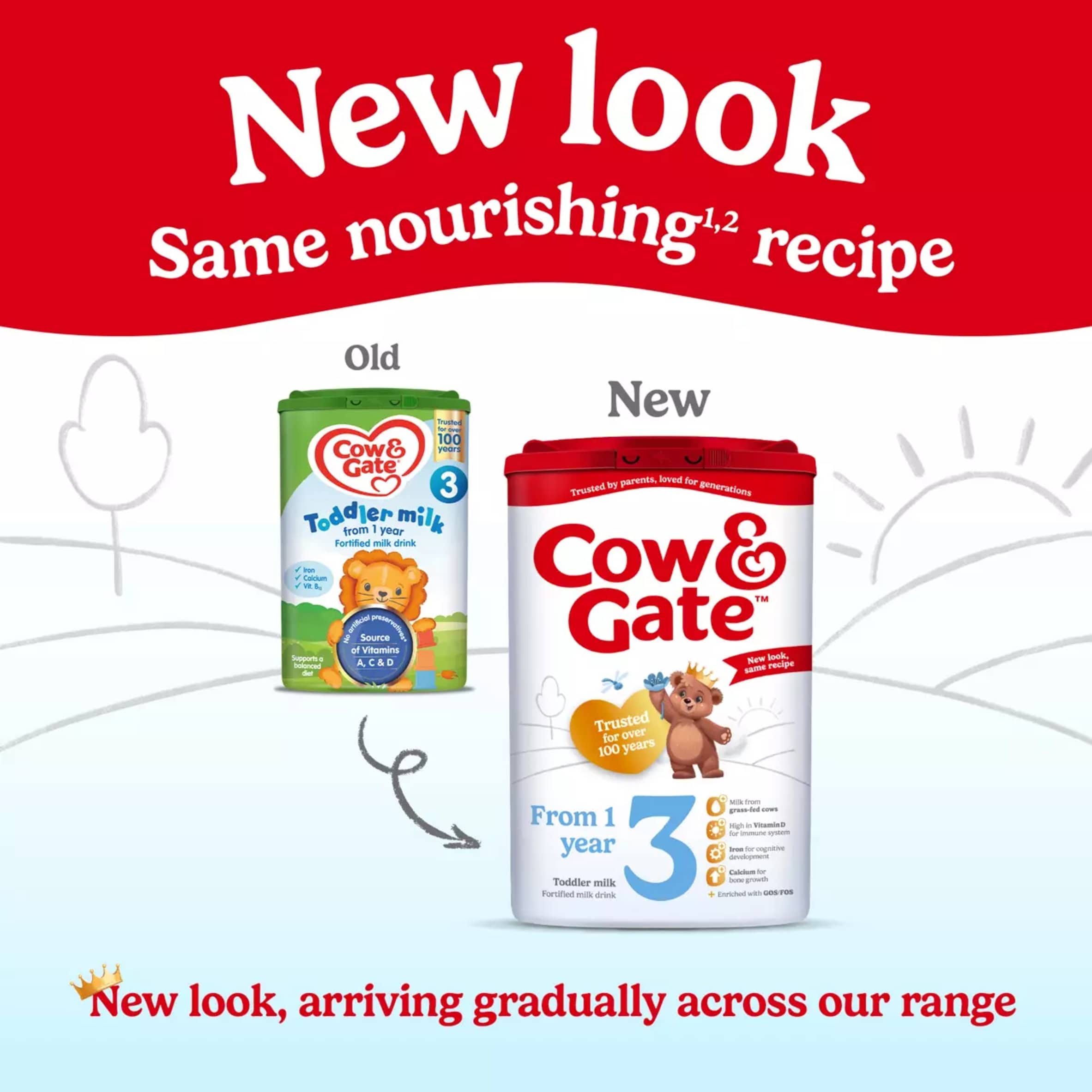 Cow & Gate 3 Toddler Milk Formula 1+ Years 800g thumbnail 5
