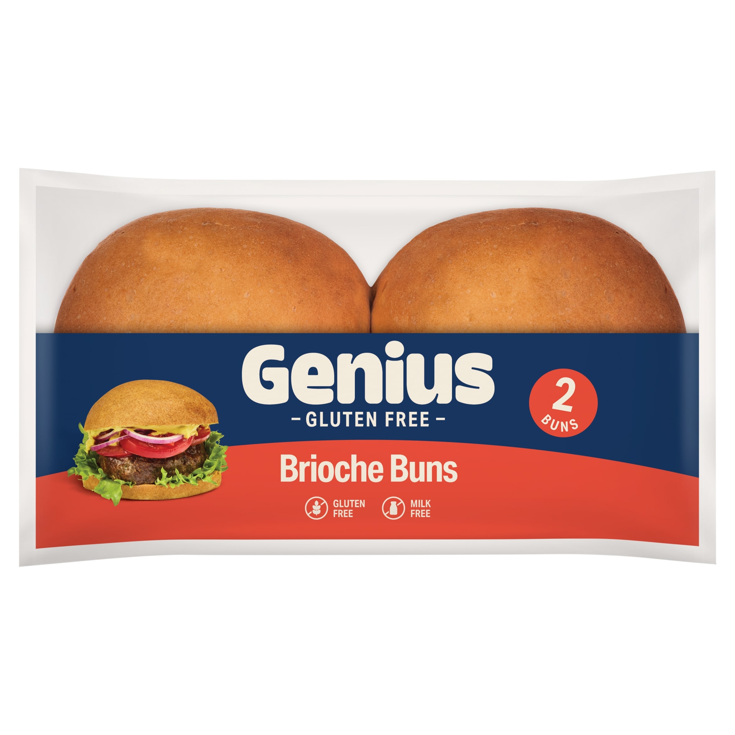 Genius Gluten Free Brioche Burger Buns