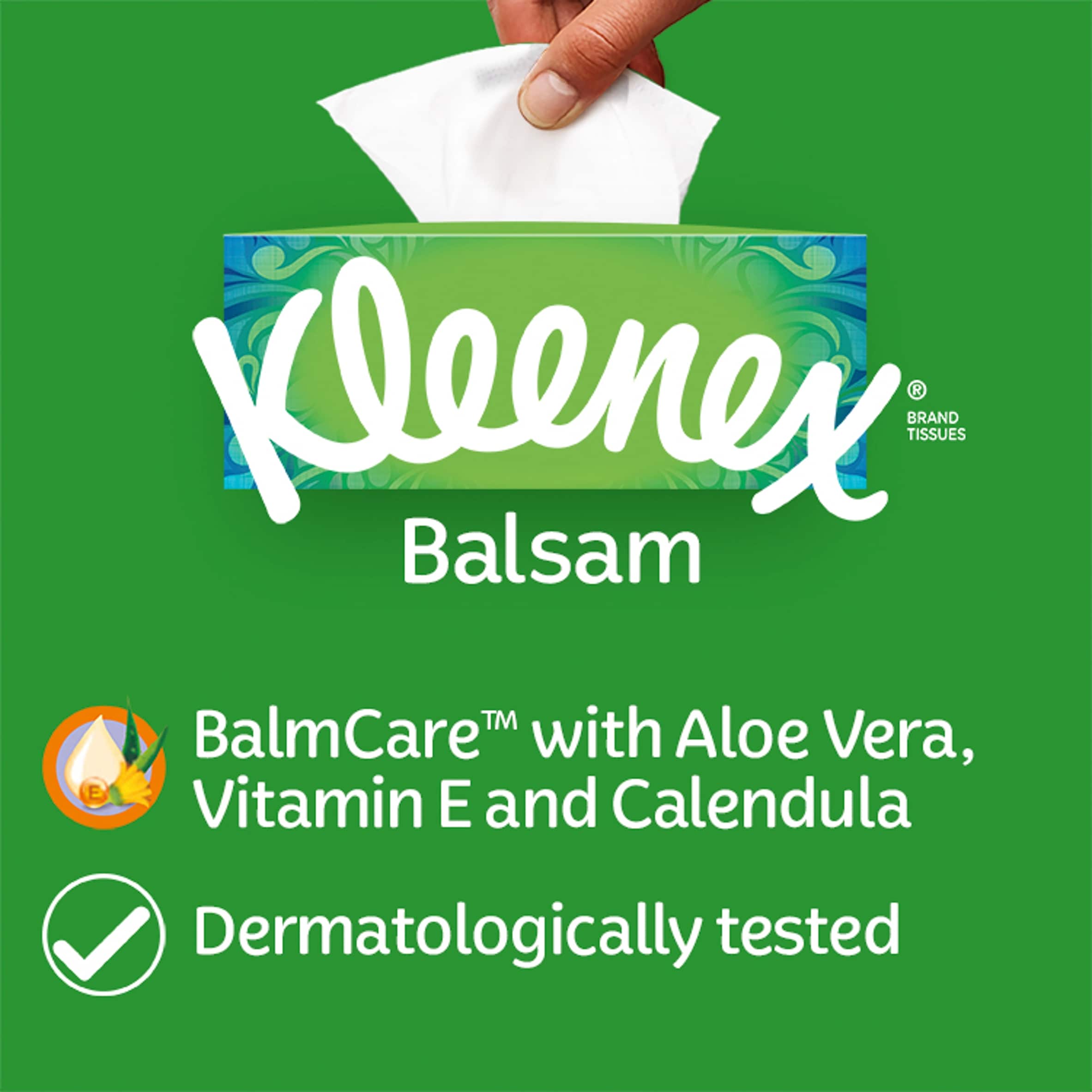Kleenex Balsam Tissues Single Box 64 Pack thumbnail 5