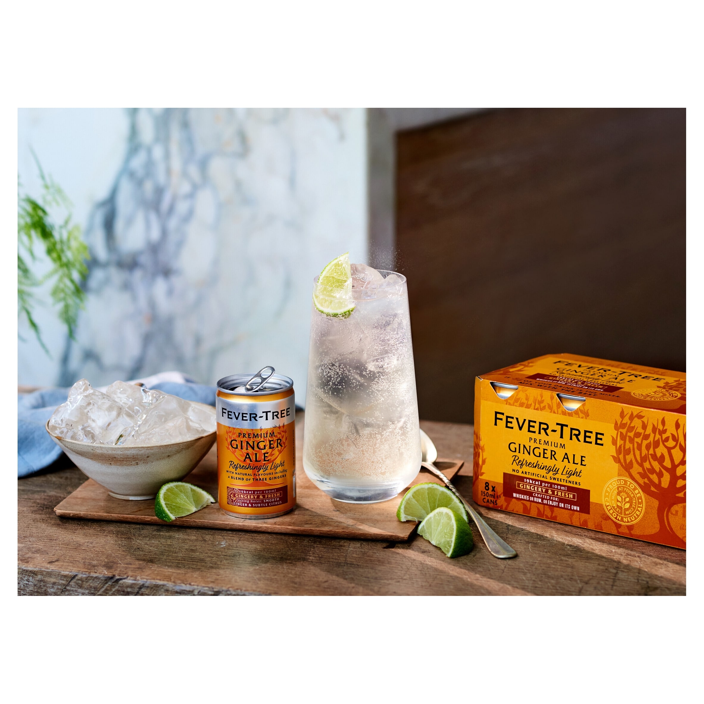 Fever-Tree Light Ginger Ale Cans 8X150ml thumbnail 2