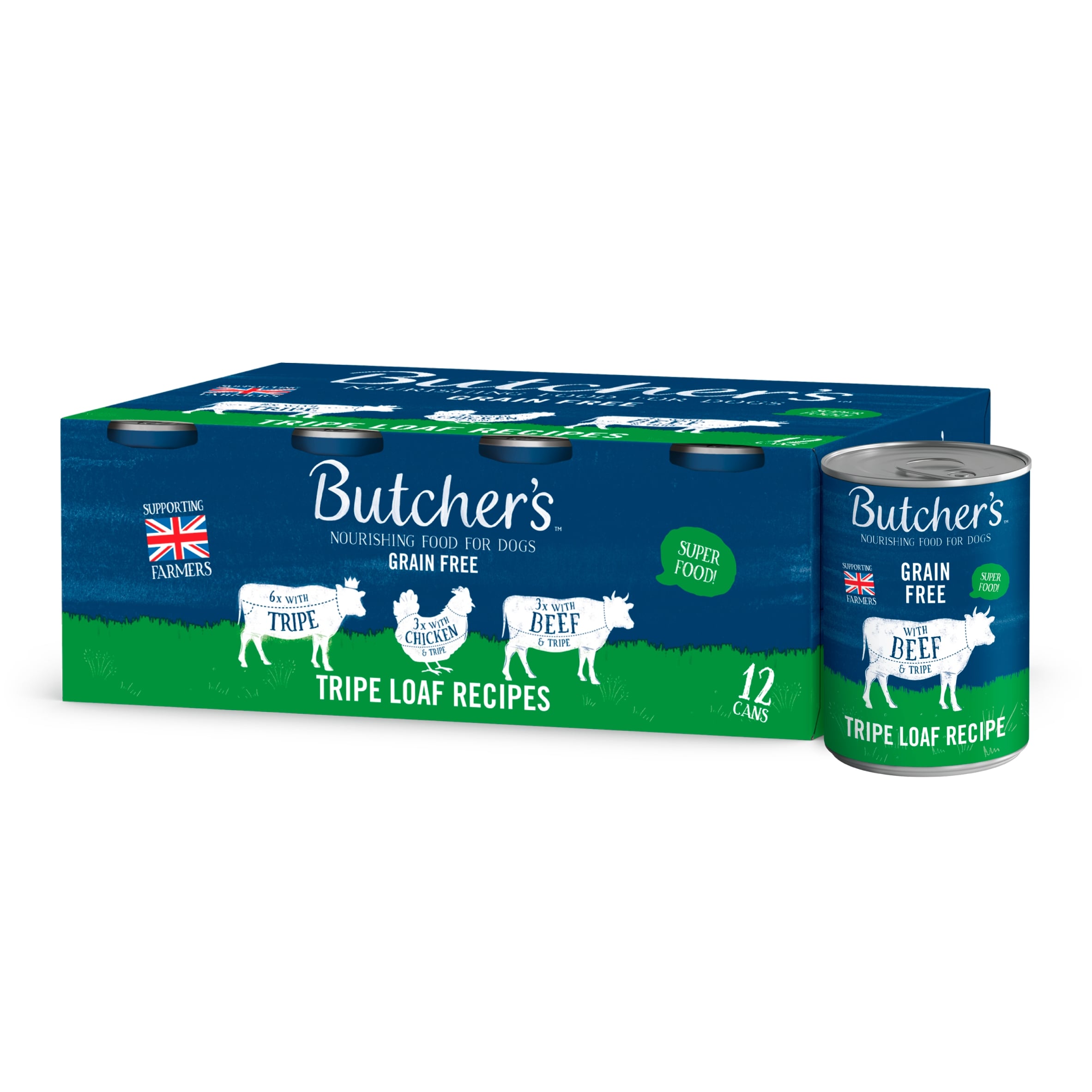 Butcher's Tripe Loaf Dog Food Tins 12X400g thumbnail 5
