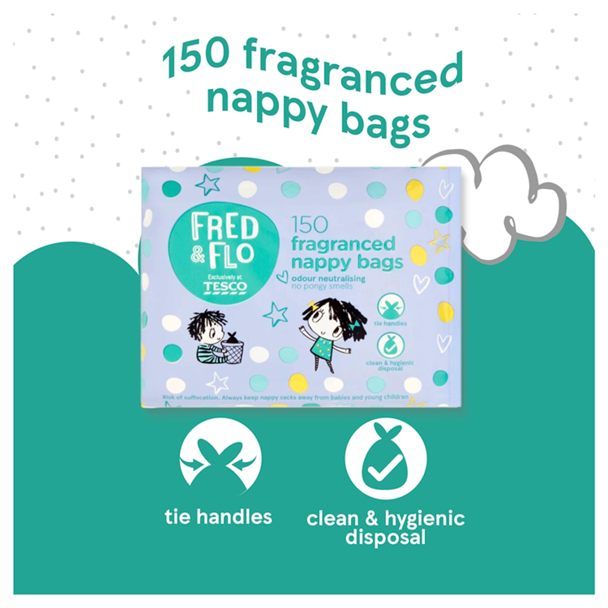 Fred & Flo 150 Nappy Bags thumbnail 2