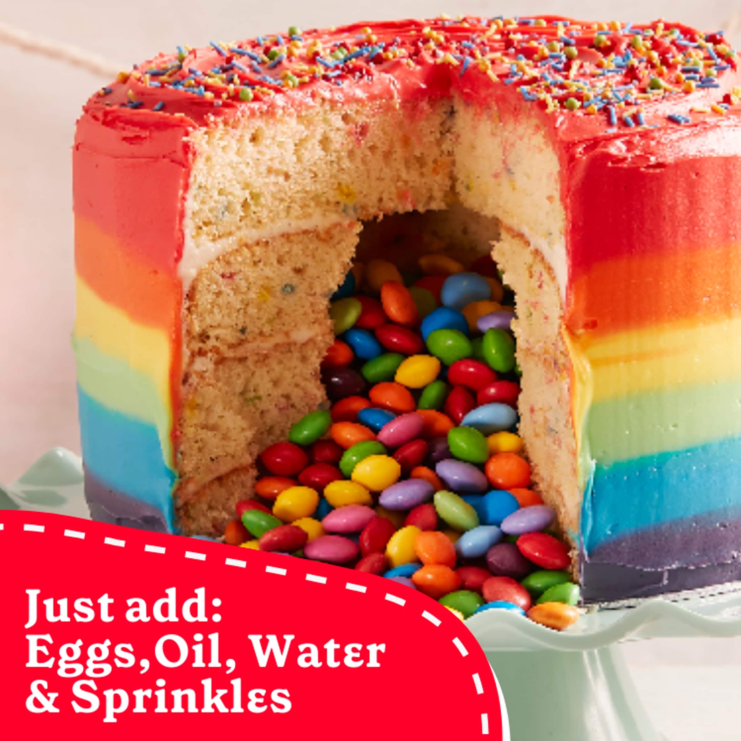 Betty Crocker Rainbow Chip Party Cake Mix 425g thumbnail 2