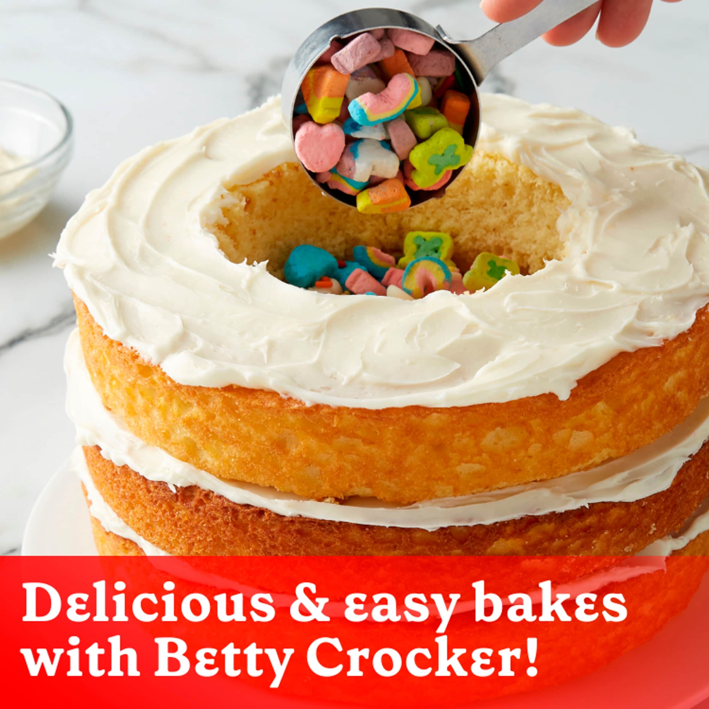 Betty Crocker Rainbow Chip Party Cake Mix 425g thumbnail 3