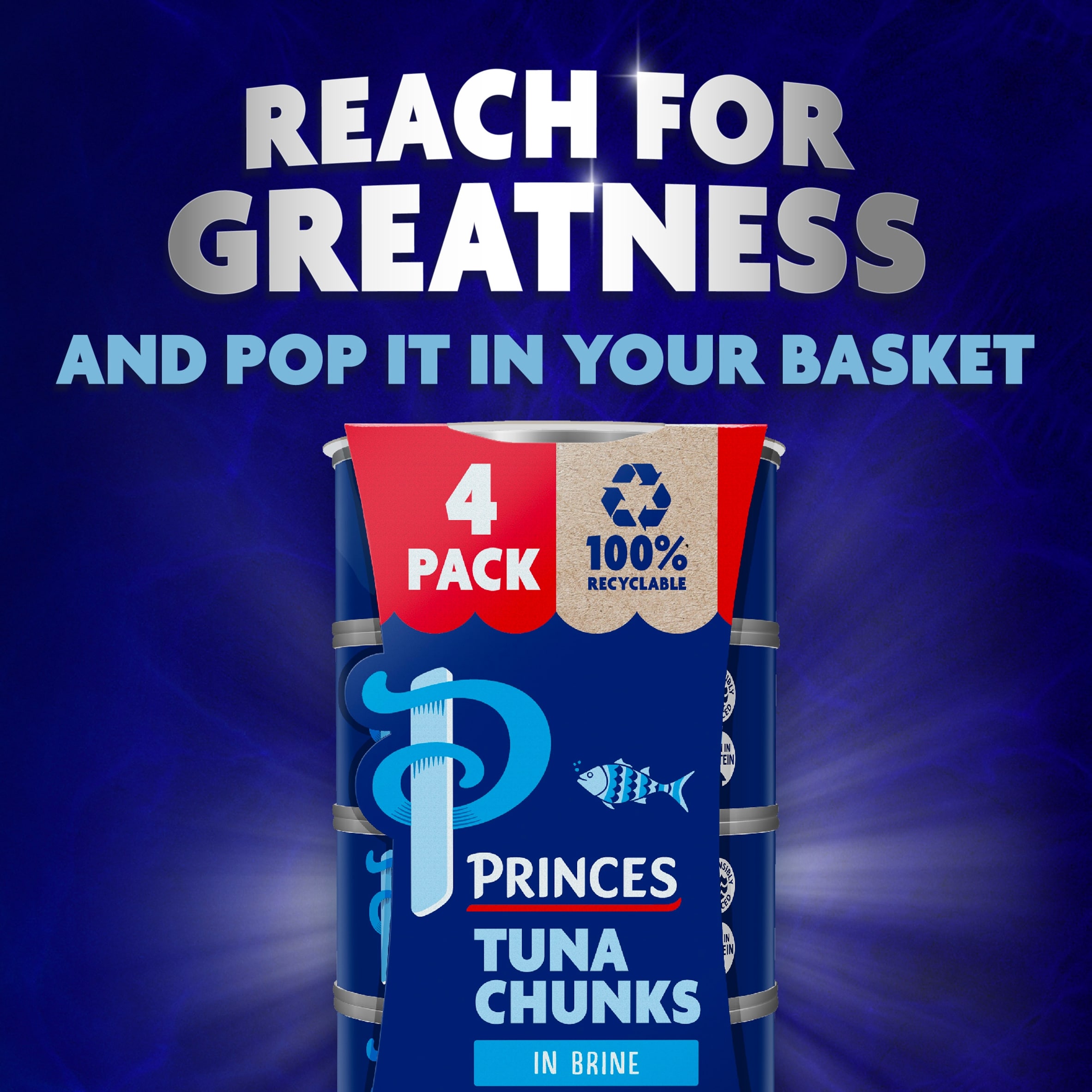 Princes Tuna Chunks In Brine 4X145g thumbnail 3