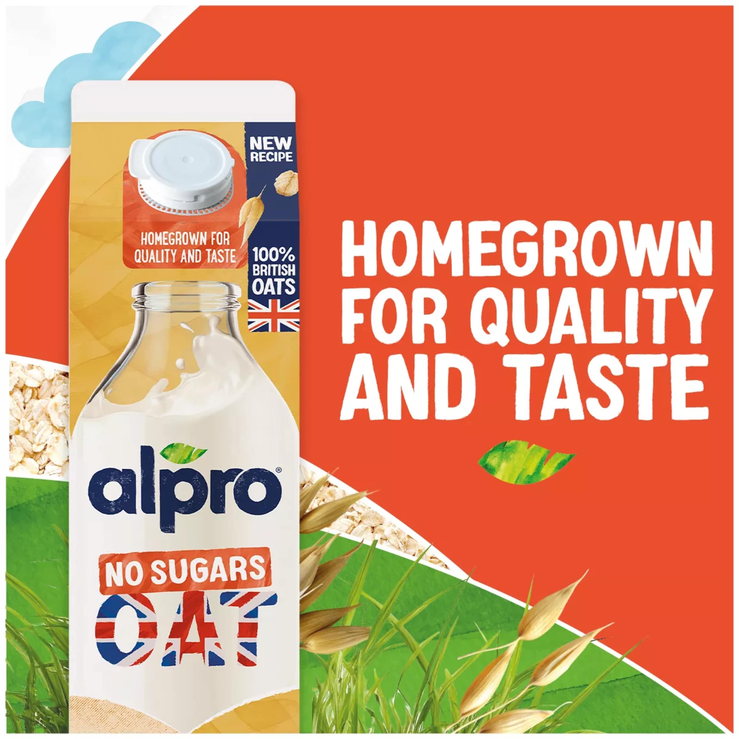 Alpro Oat No Sugar Chilled Dairy Free Drink 1L thumbnail 2