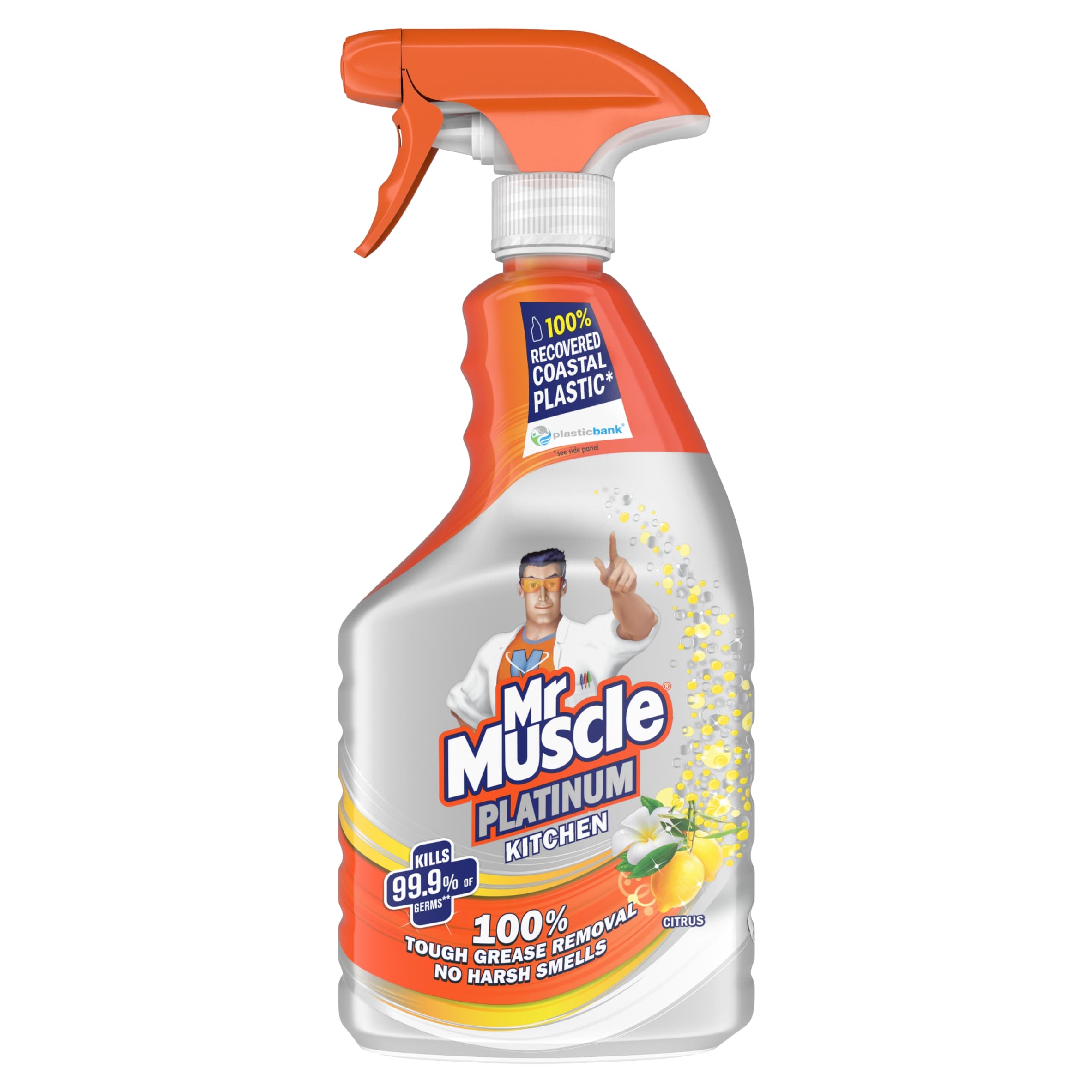 Mr Muscle Platinum Antibacterial Kitchen Spray Citrus