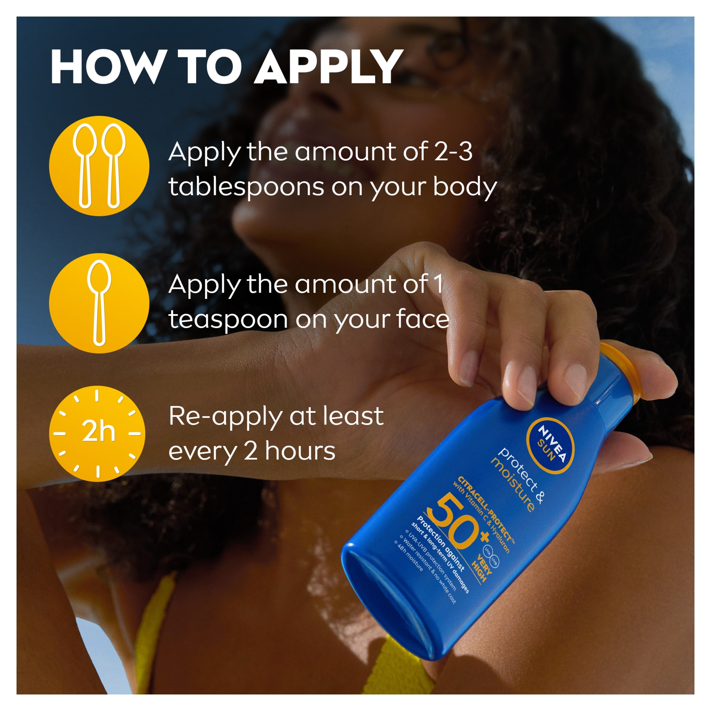 Nivea Sun Lotion Travel Size Spf50+ 100Ml thumbnail 4