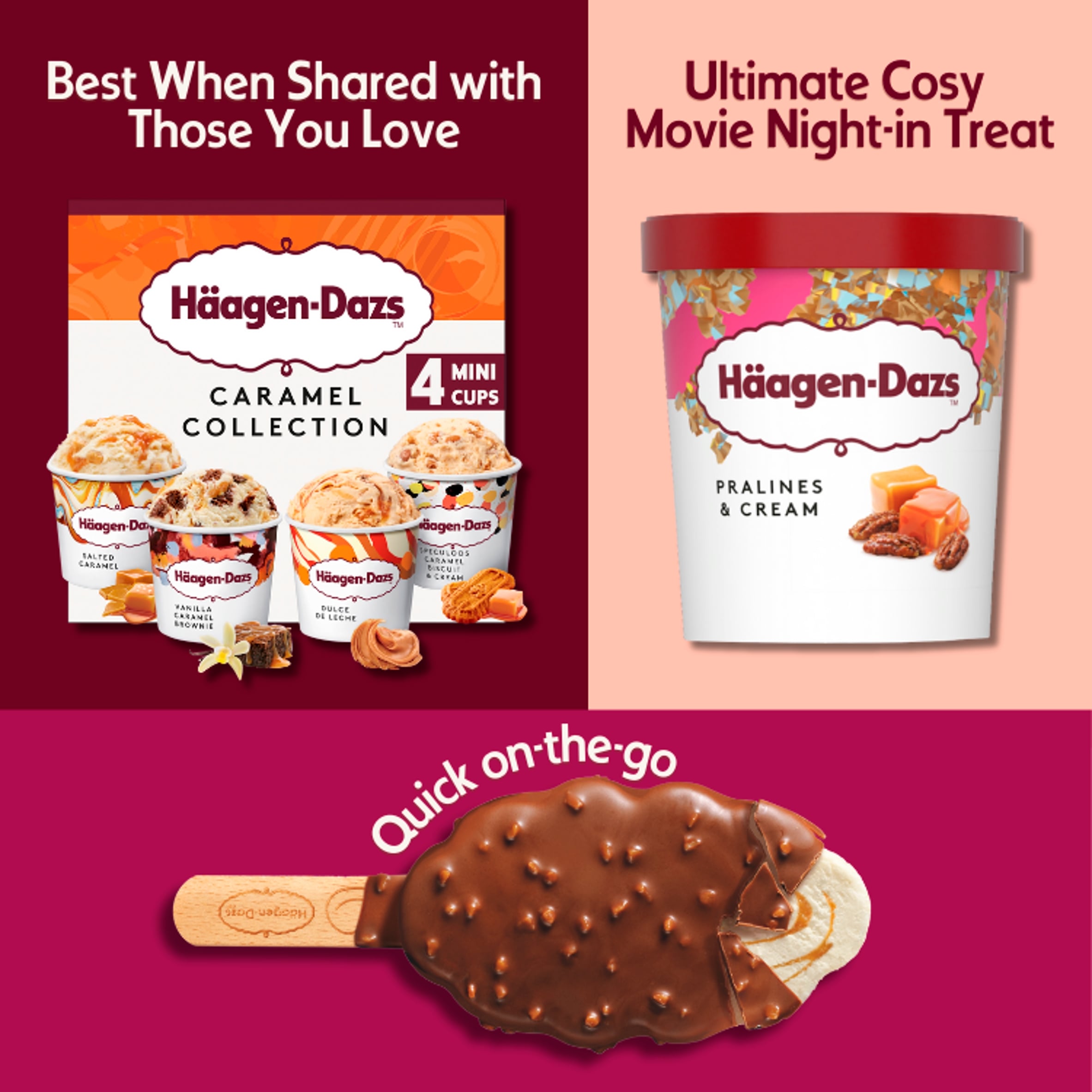 Haagen-Dazs Pralines & Cream Ice Cream 460Ml thumbnail 3