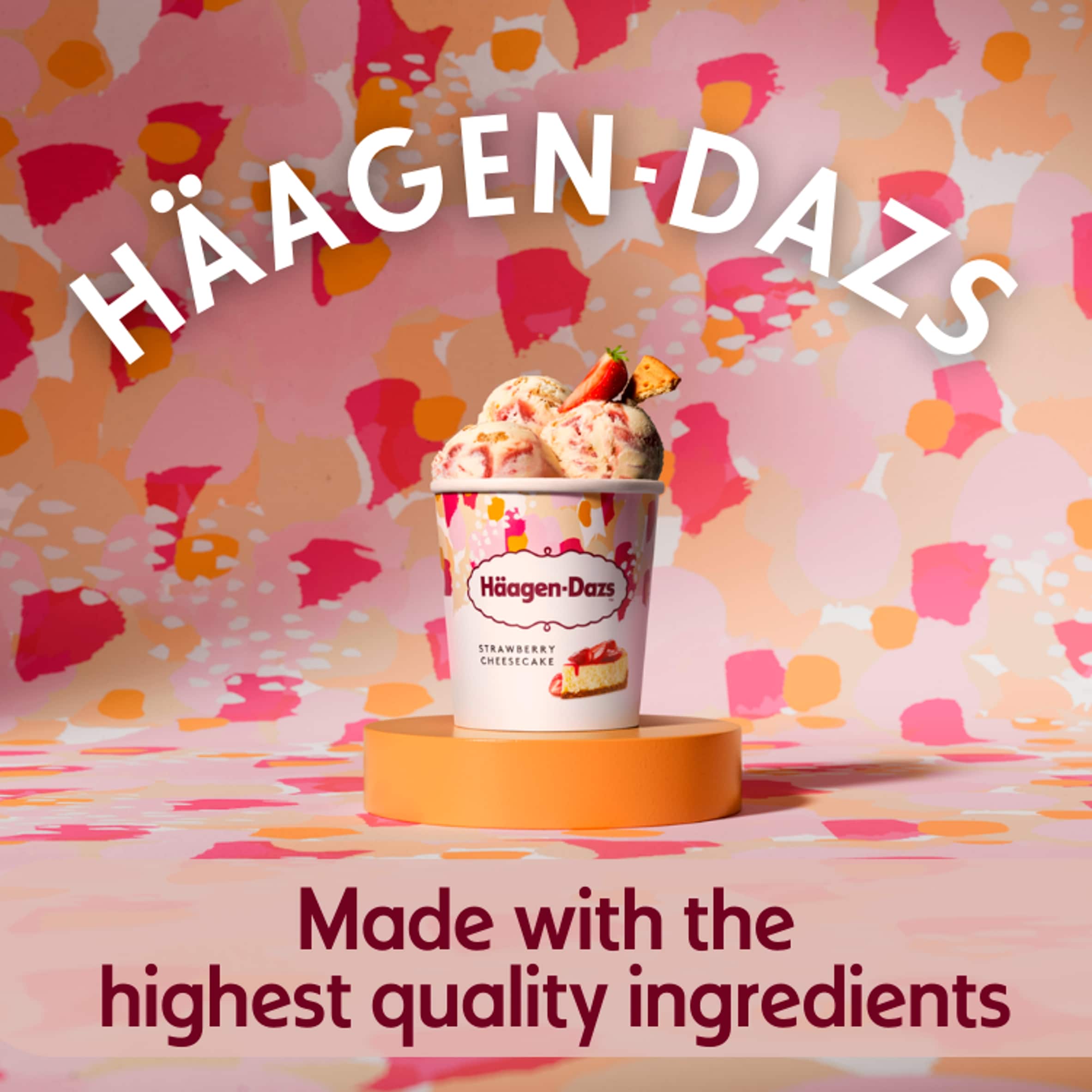 Haagen-Dazs Ice Cream - Strawberry Cheesecake 460ml thumbnail 2