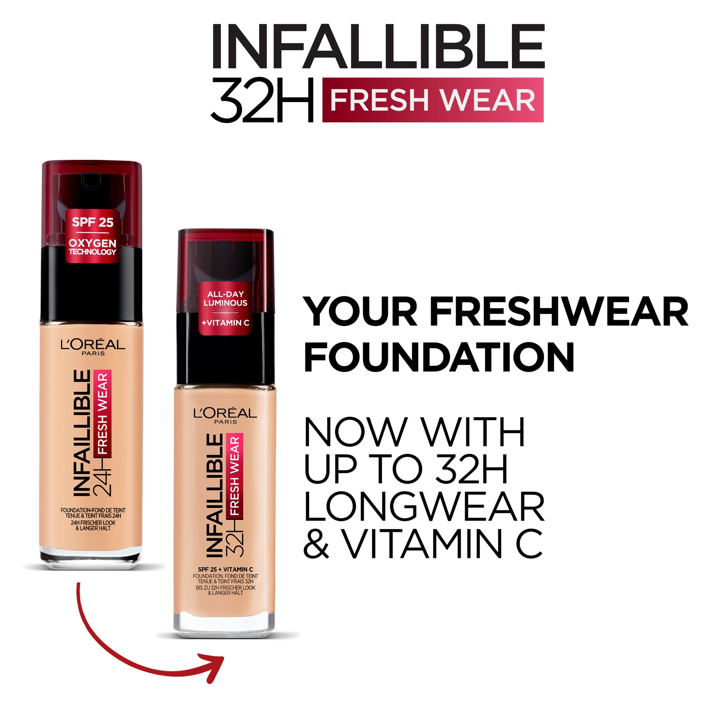 L'oreal Paris Infal 24 Hour Foundation 340 Copper 30Ml thumbnail 2