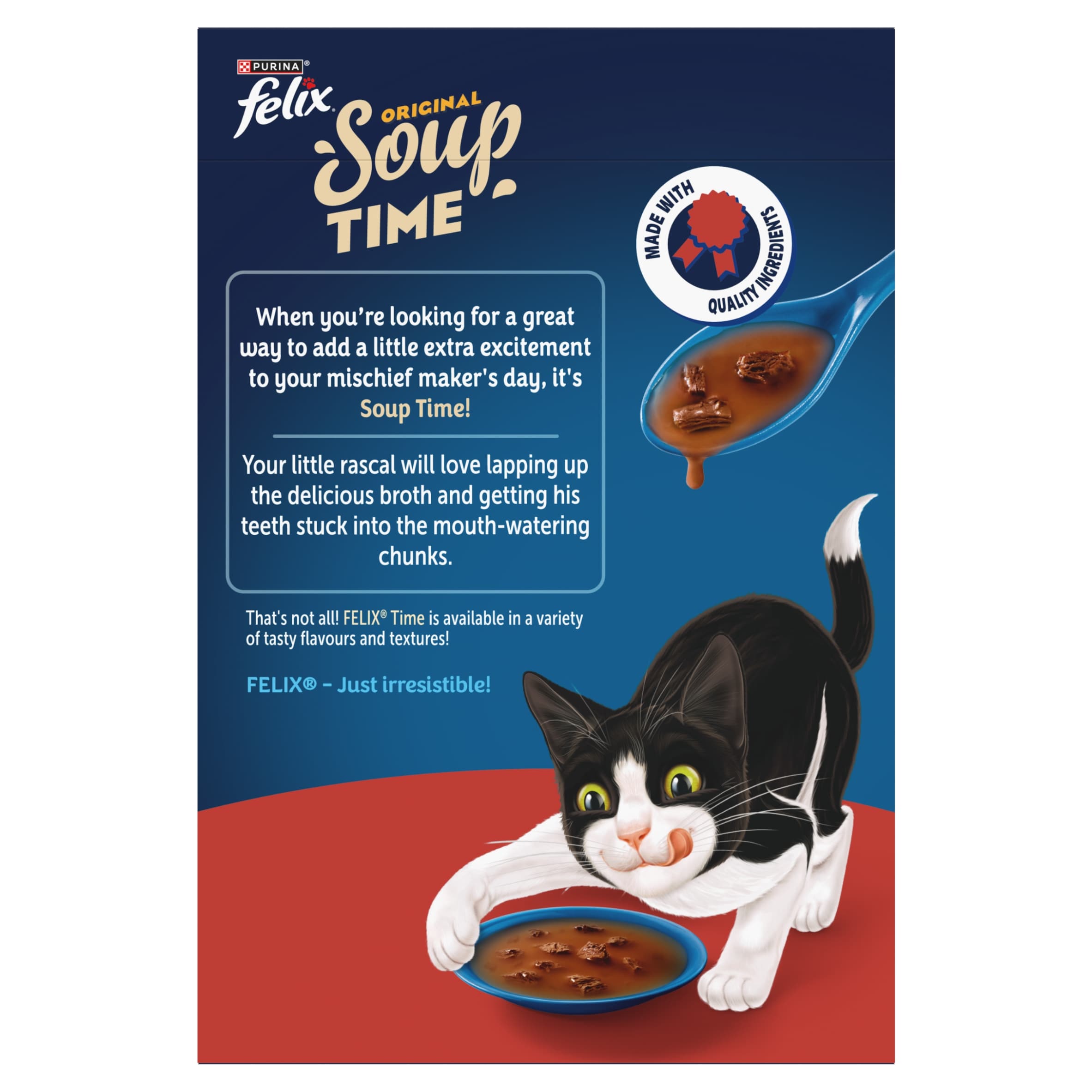FELIX Soup Farm Selection Chicken; Beef and Lamb Wet Cat Food 6x48g thumbnail 2
