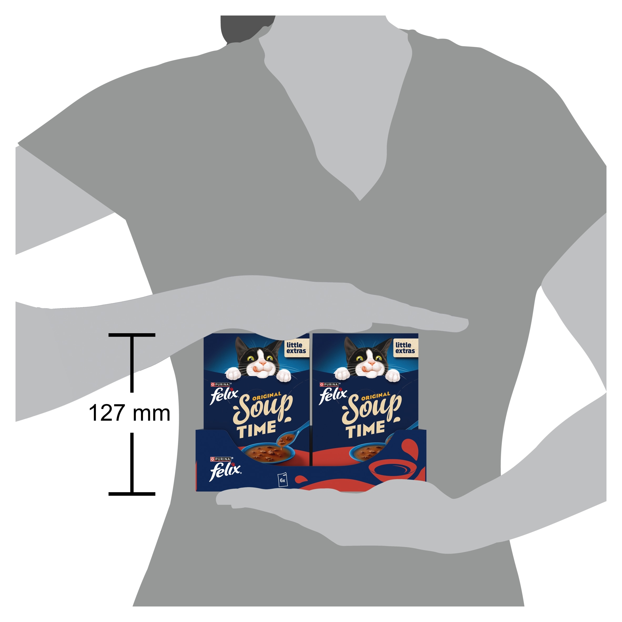 FELIX Soup Farm Selection Chicken; Beef and Lamb Wet Cat Food 6x48g thumbnail 5