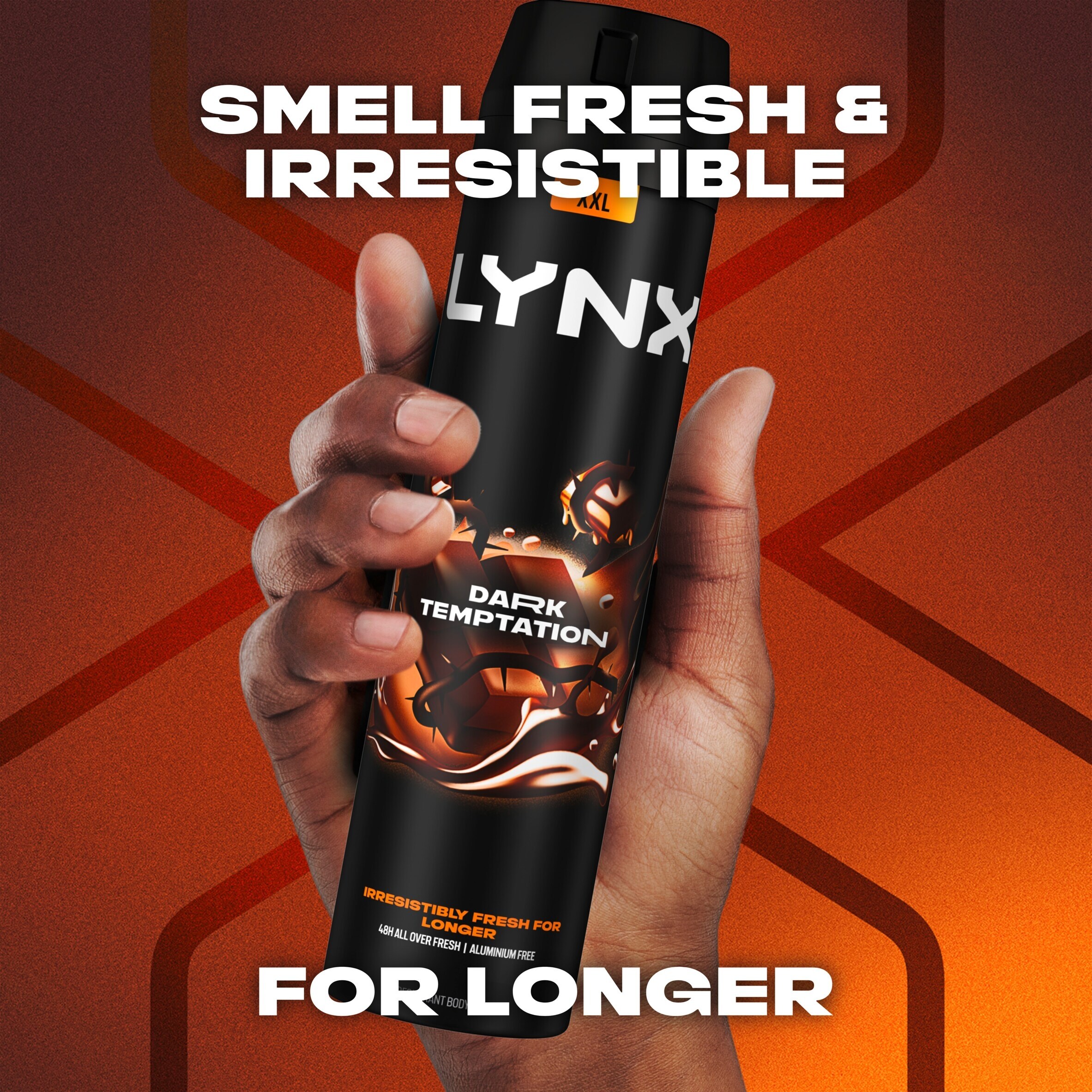 Lynx Dark Temptation 48h Deodorant Bodyspray for Men 250ml thumbnail 2
