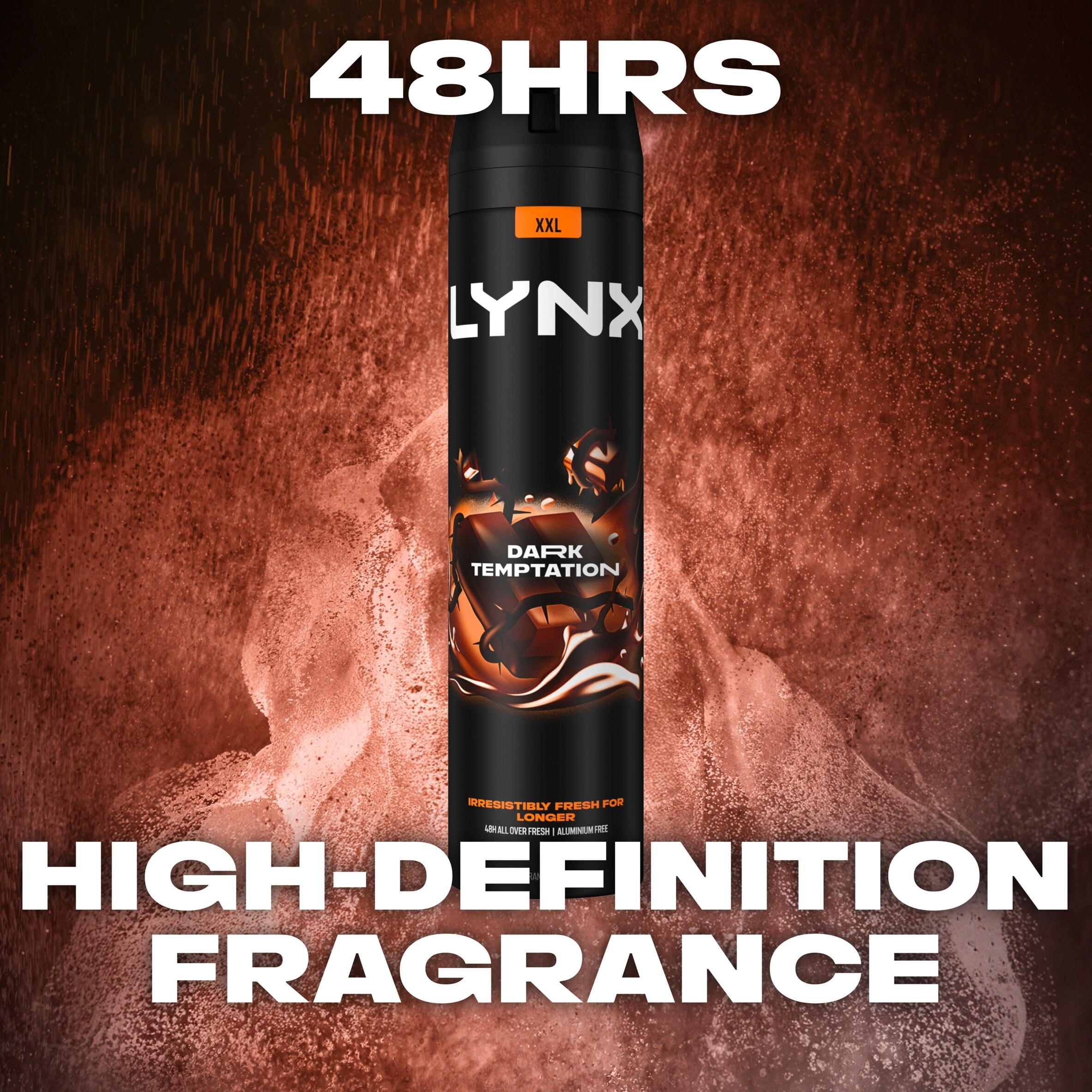 Lynx Dark Temptation 48h Deodorant Bodyspray for Men 250ml thumbnail 4