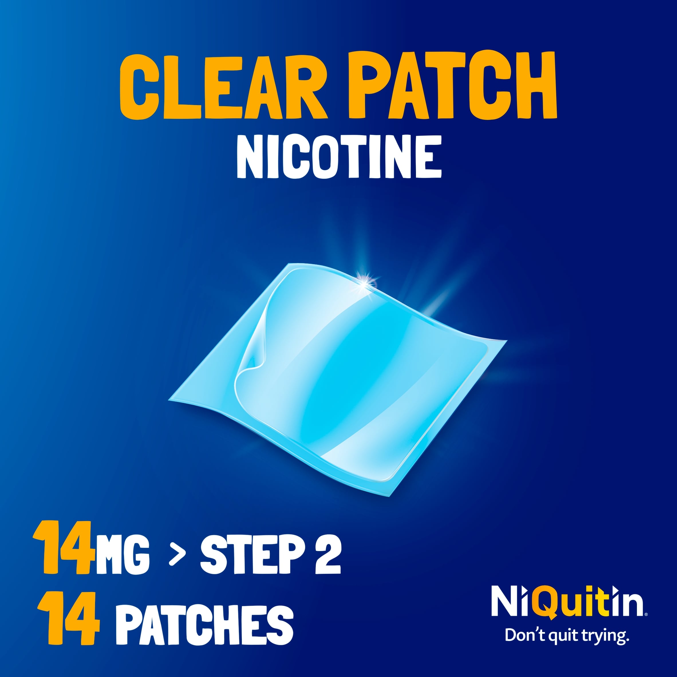 NiQuitin Clear Patch Stop Smoking Aid Step 2 14mg Nicotine Patches 14s thumbnail 4