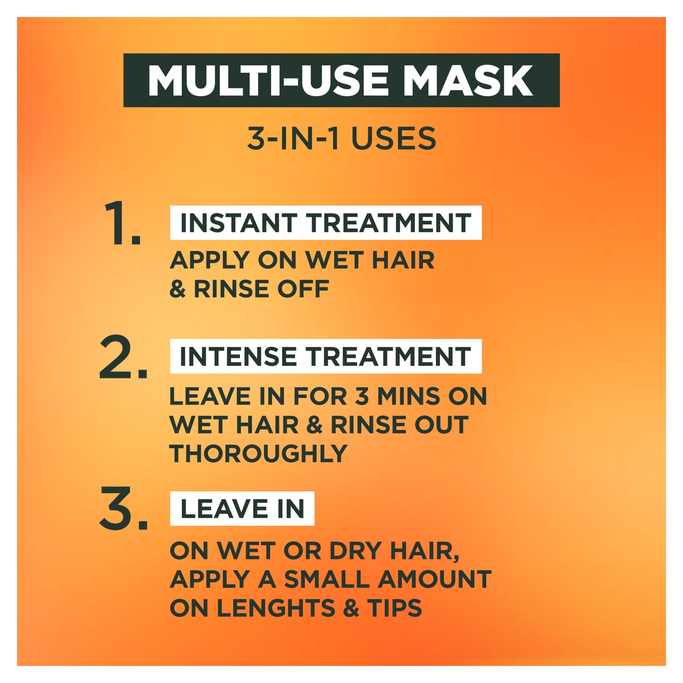 Garnier Ultimate Blends Hair Food Papaya 3in1 Mask 400ml thumbnail 5