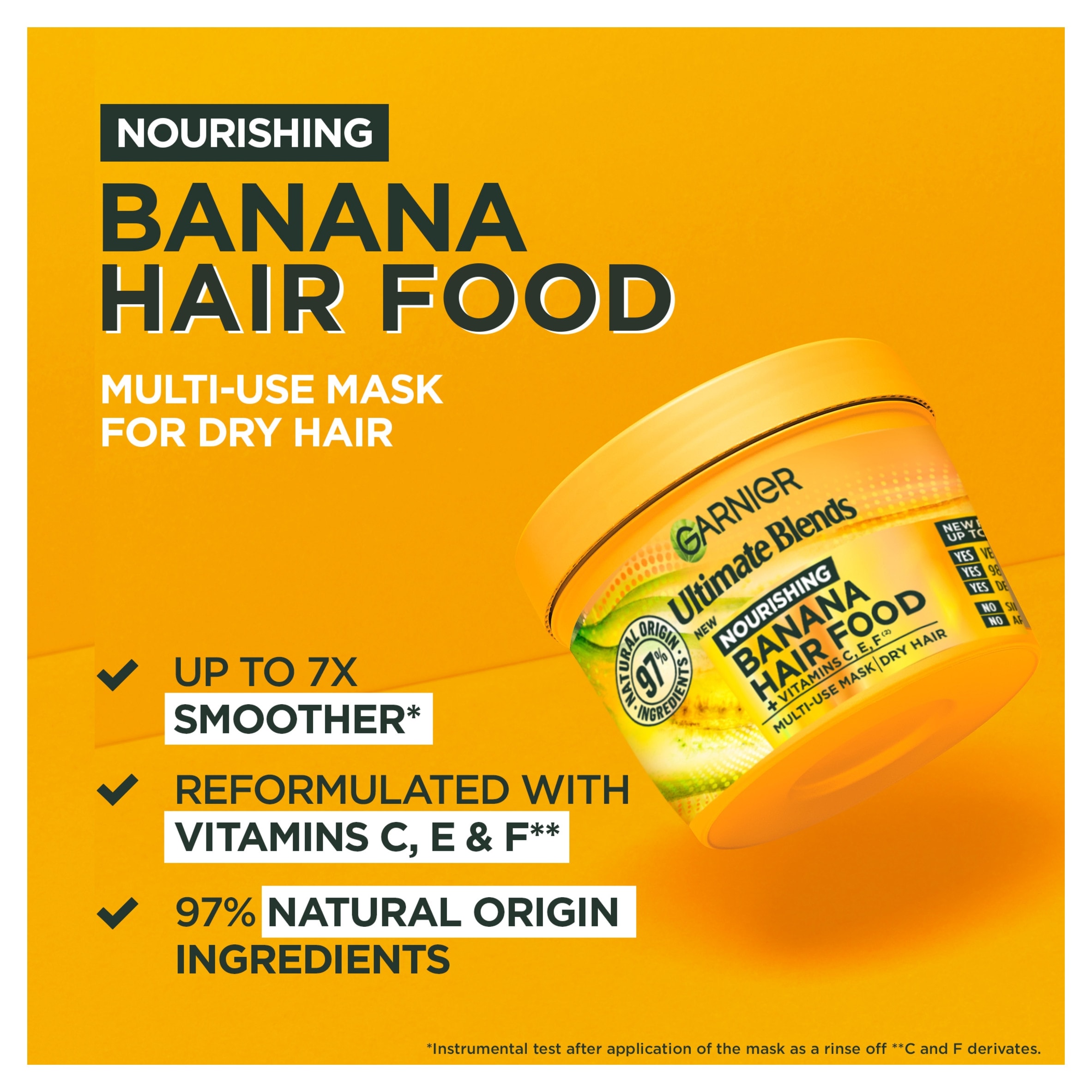 Garnier Ultimate Blends Hair Food Banana 3in1 Mask 400ml thumbnail 3