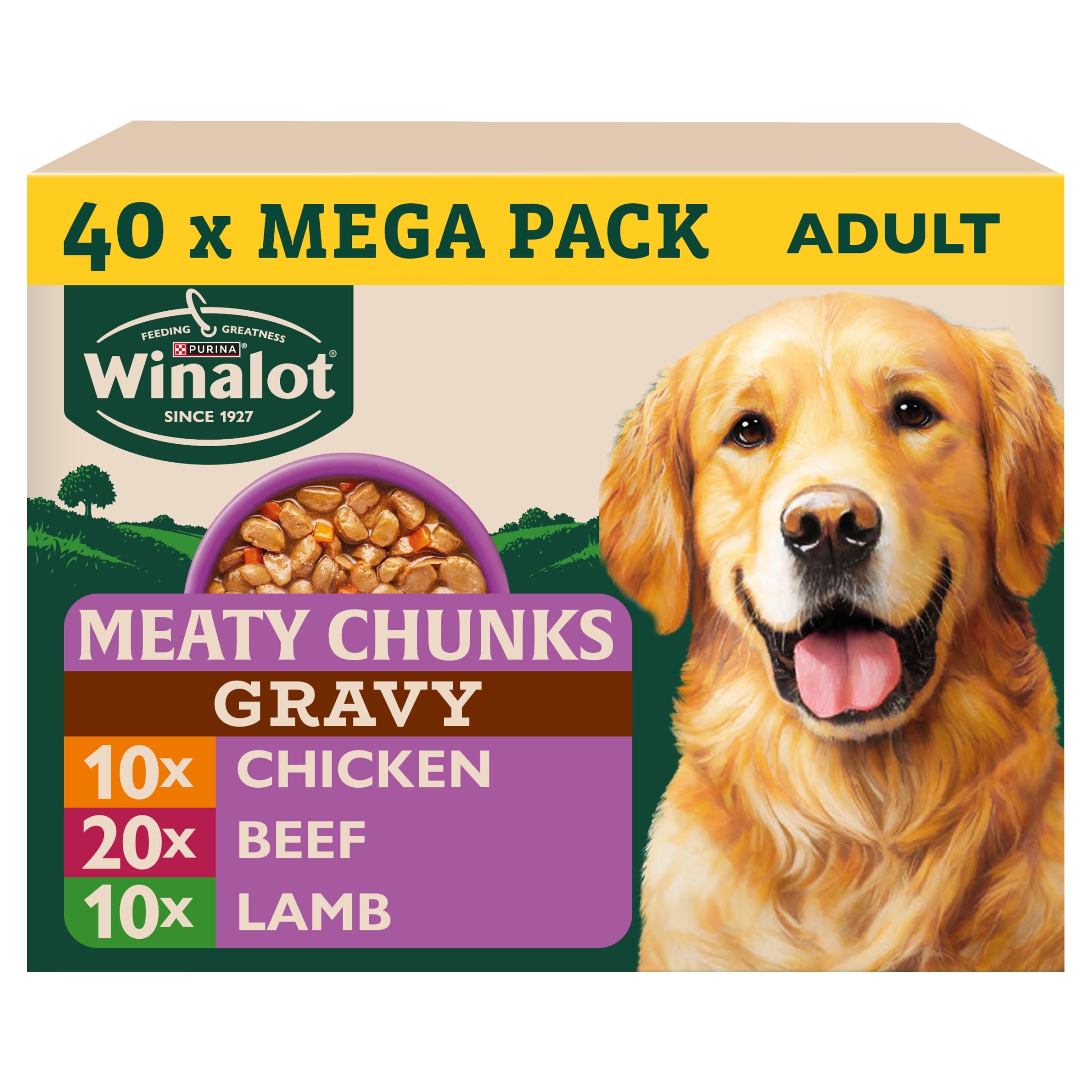 Winalot Meaty Chunks Mixed in Gravy Wet Dog Food
