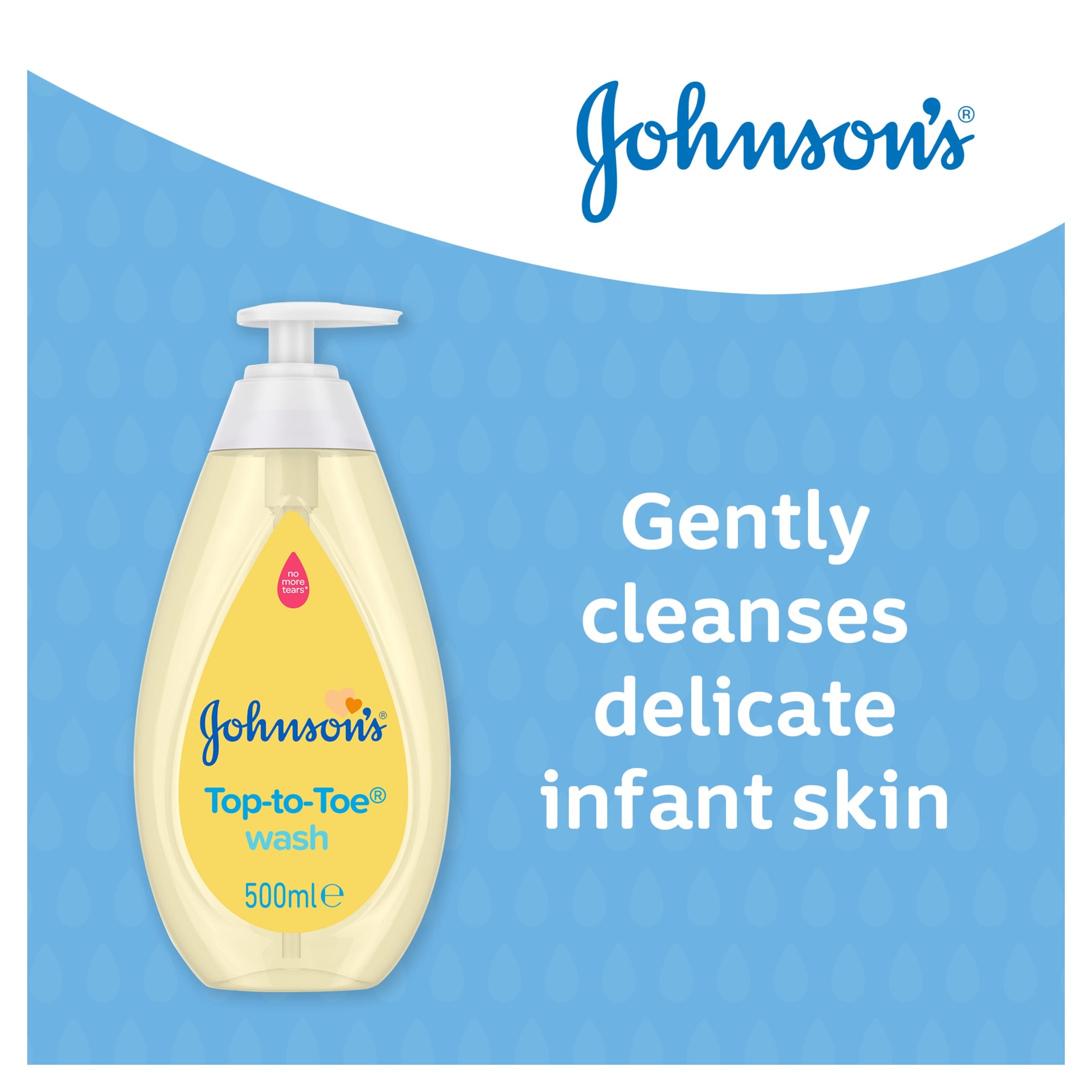 Johnson's Top-To-Toe Wash 500ml thumbnail 2