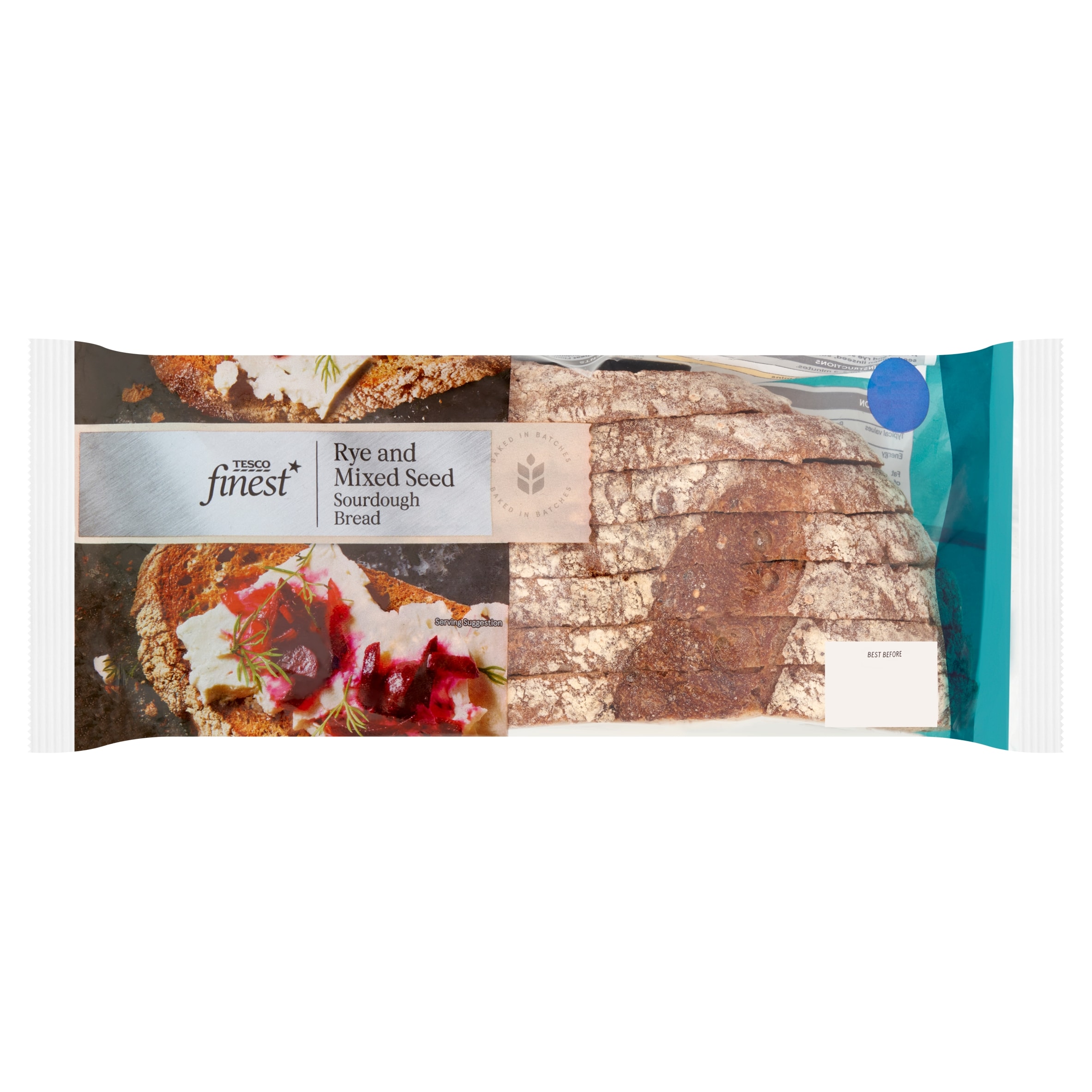 Tesco Finest Rye & Mixed Seed Sourdough loaf 400G