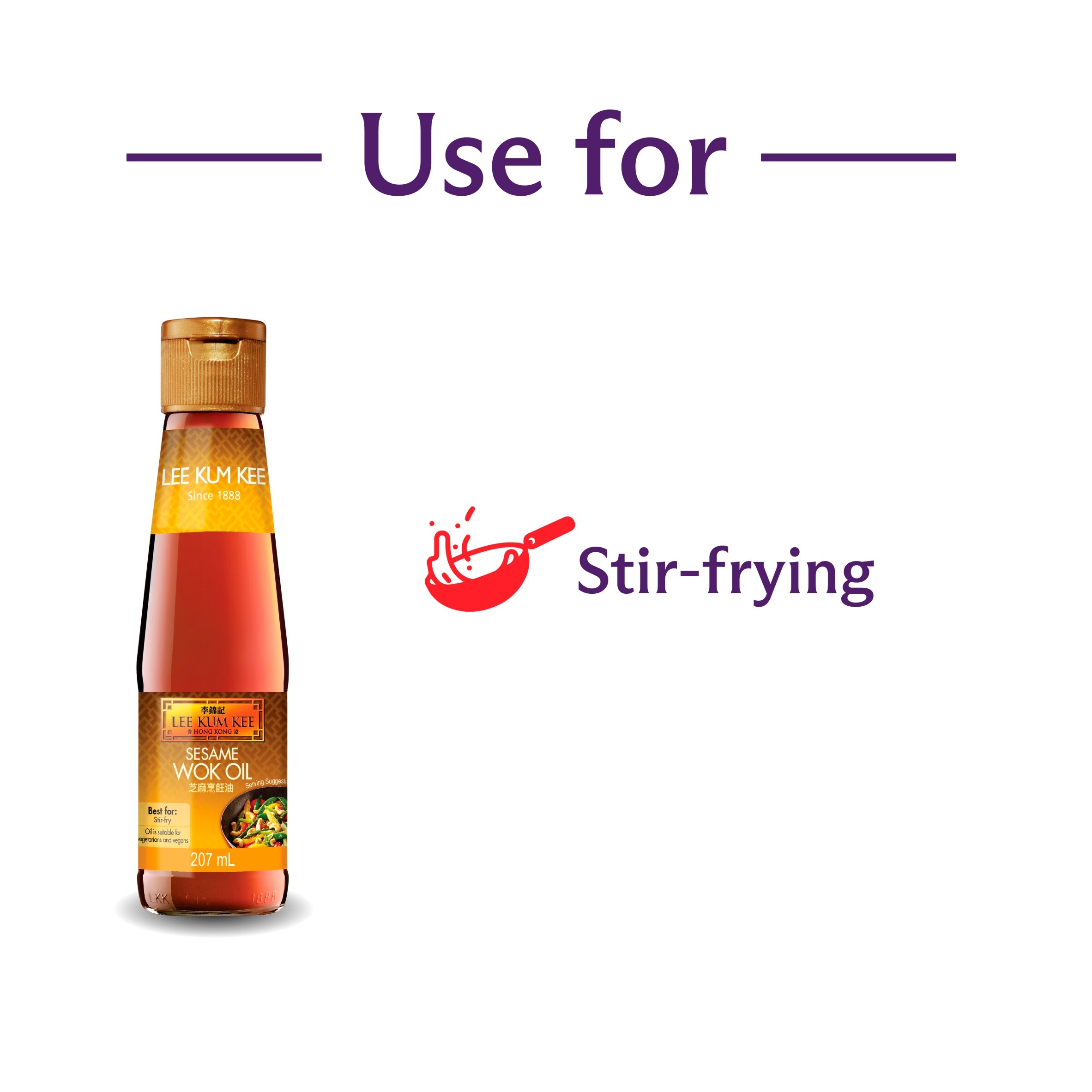 Lee Kum Kee Sesame Wok Oil 207ml thumbnail 2