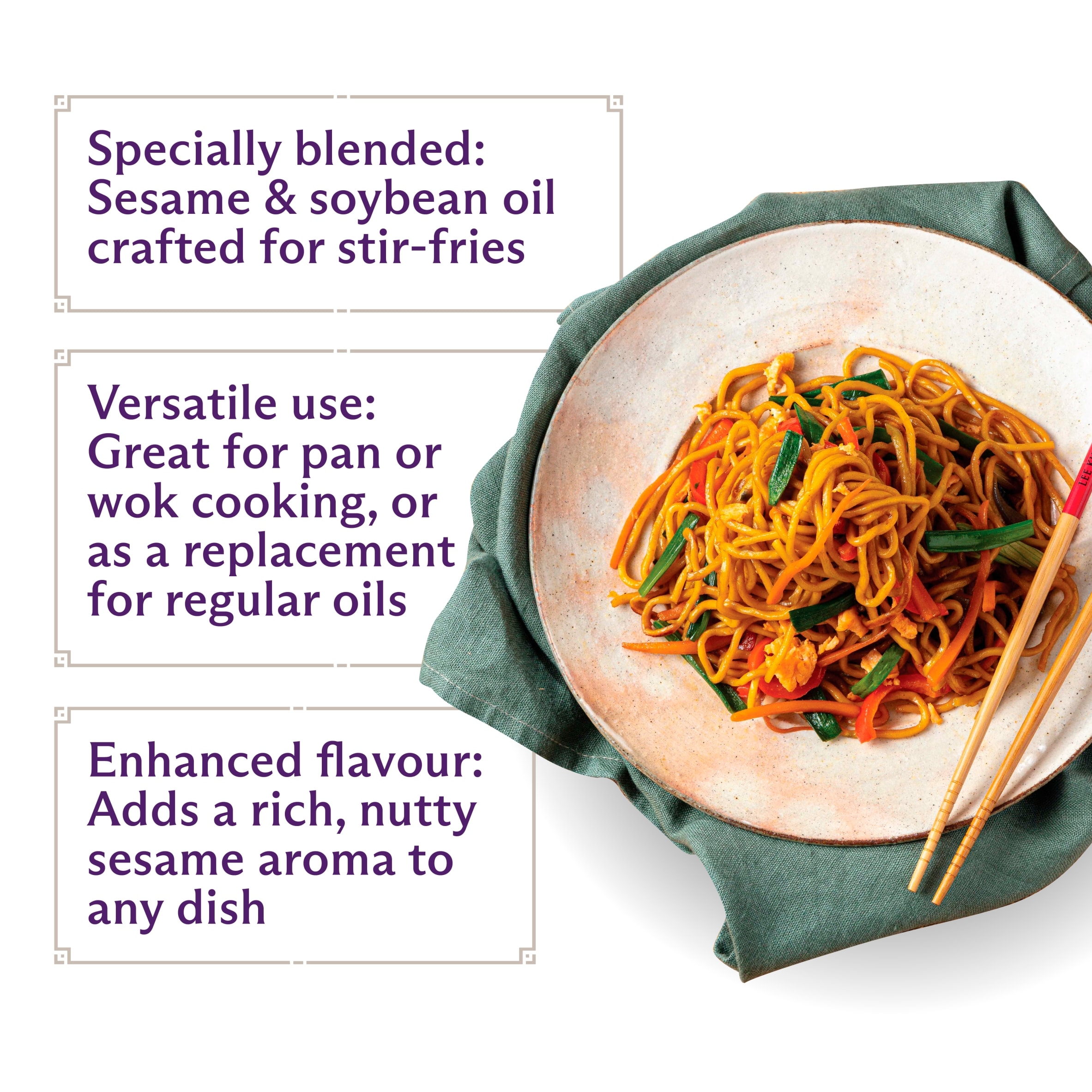 Lee Kum Kee Sesame Wok Oil 207ml thumbnail 3