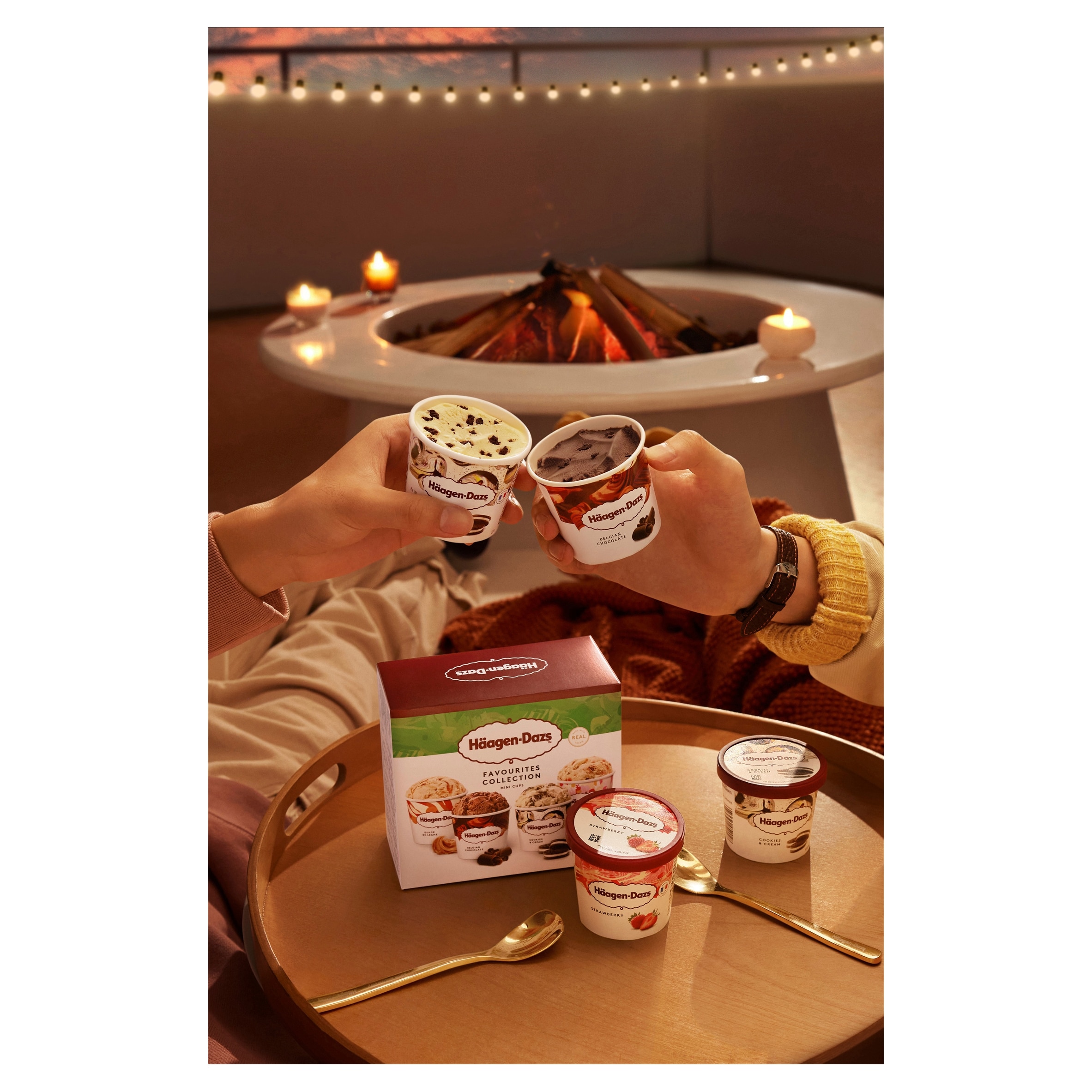 Haagen-Dazs Favourites Mini Cups Ice Cream Collections 4x95ml thumbnail 2