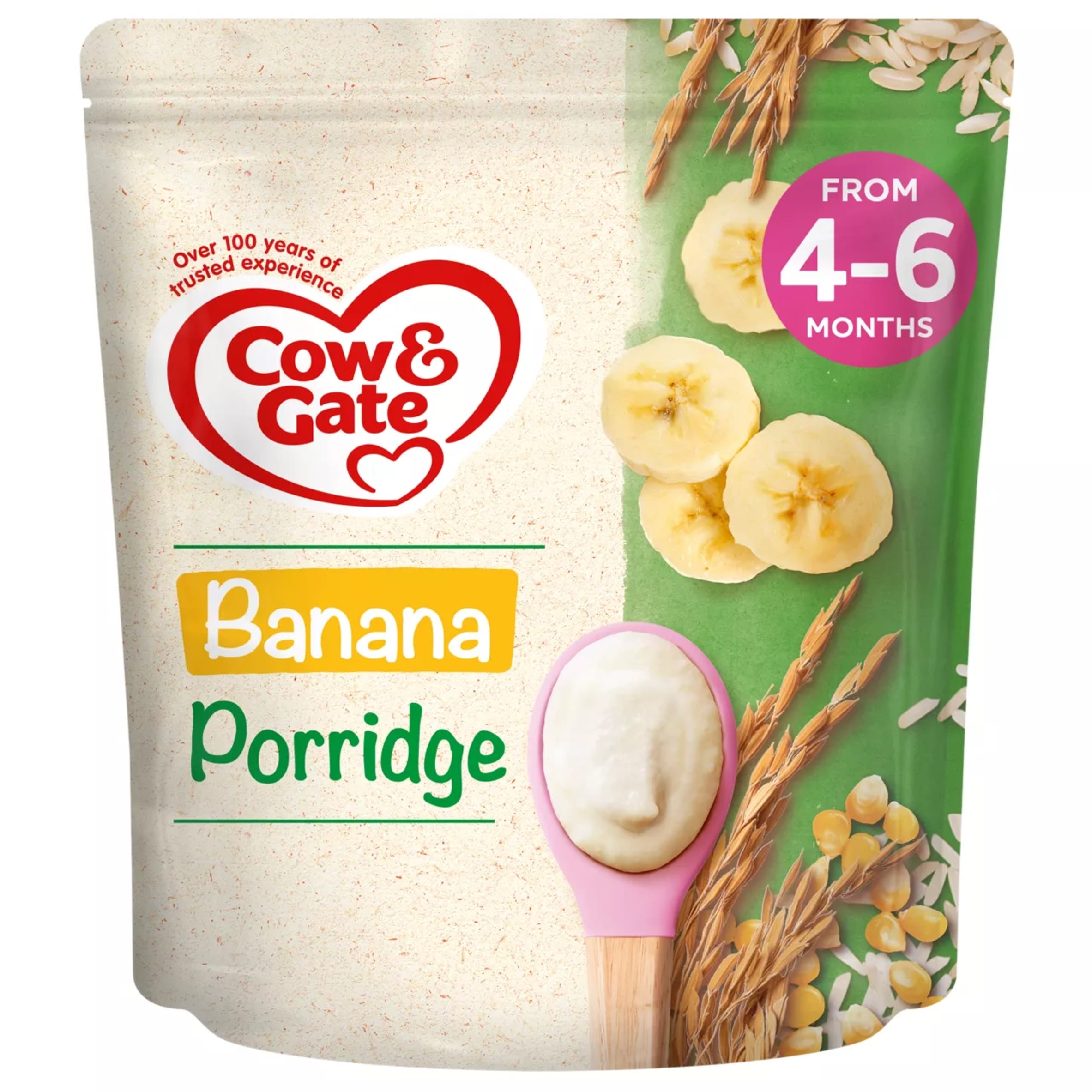 Cow & Gate Banana Porridge Baby Cereal 4-6+ Months