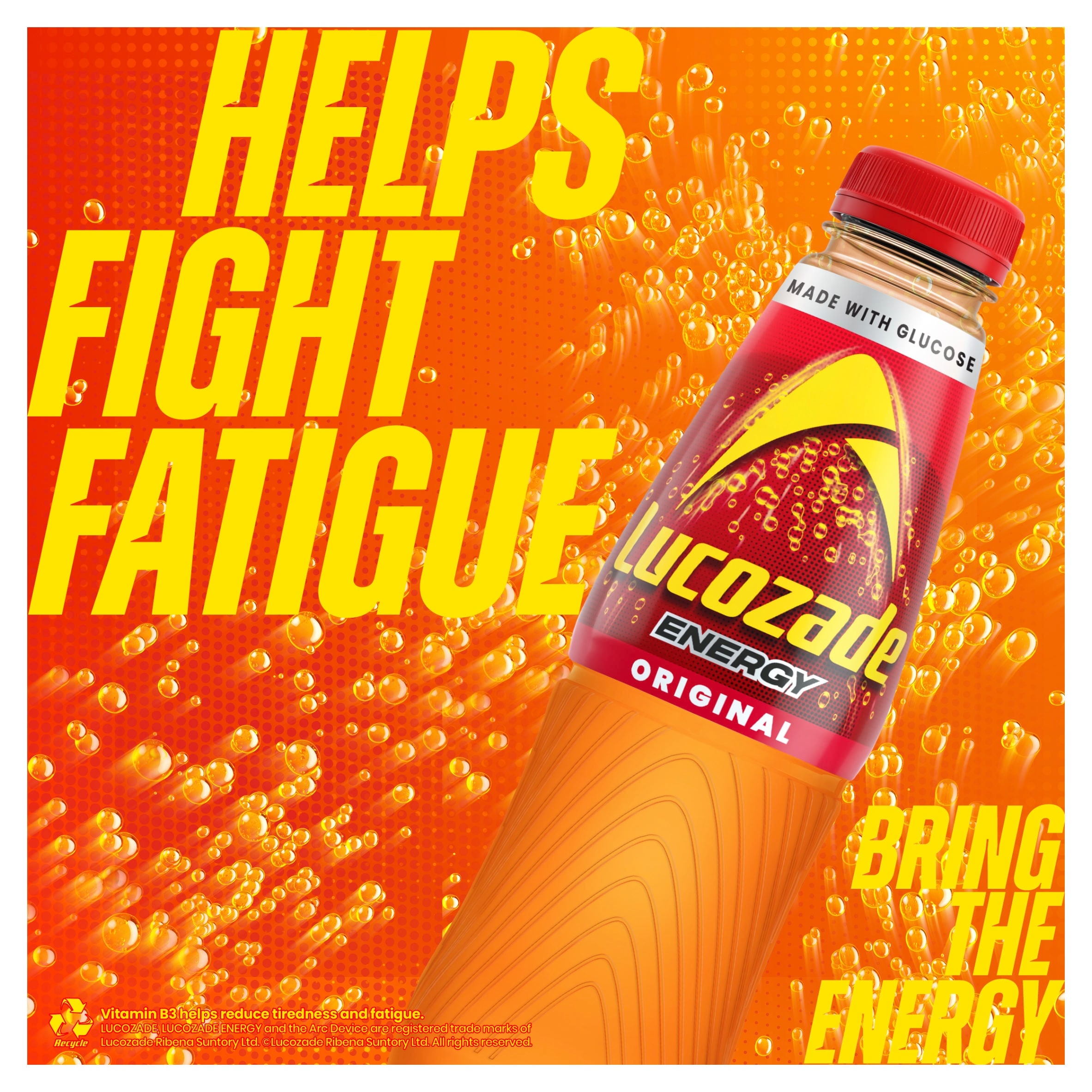 Lucozade Energy Drink Original 4 x 380ml thumbnail 3
