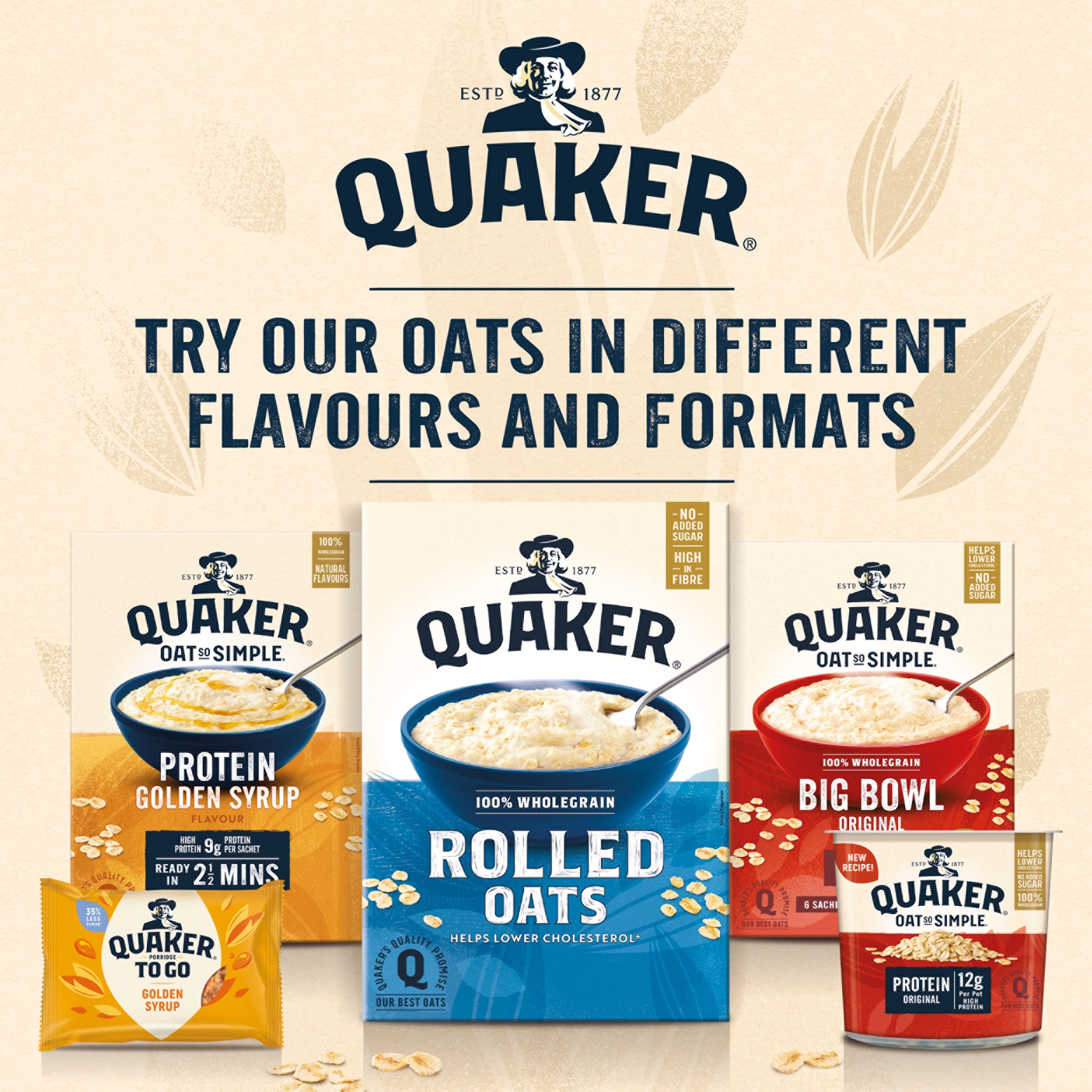 Quaker Oat So Simple Big Bowl Original Porridge Sachets 6x38.5g thumbnail 2