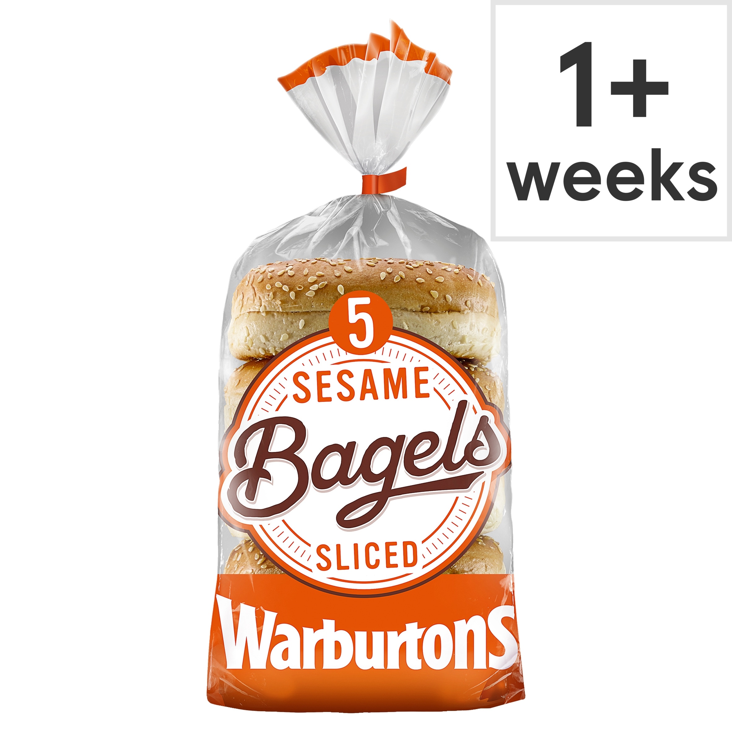 Warburtons Soft & Sliced Sesame Bagels