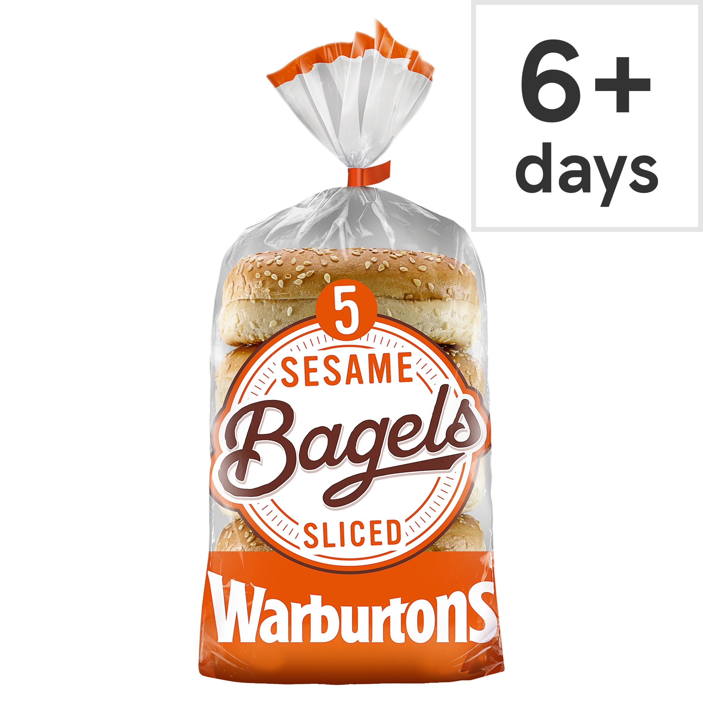 Warburtons Soft & Sliced Sesame Bagels