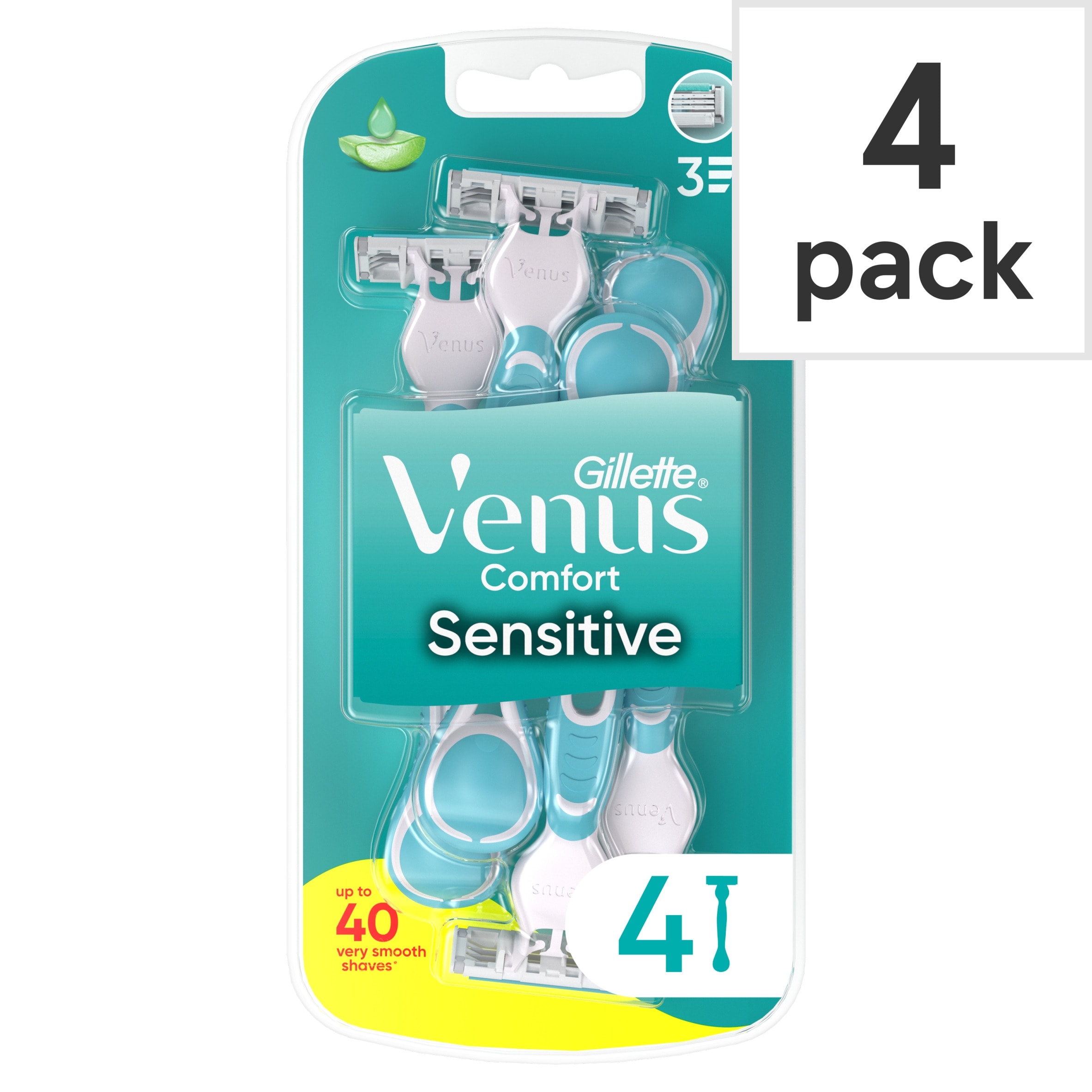 Gillette Venus 3 Disposable Razors Sensitive